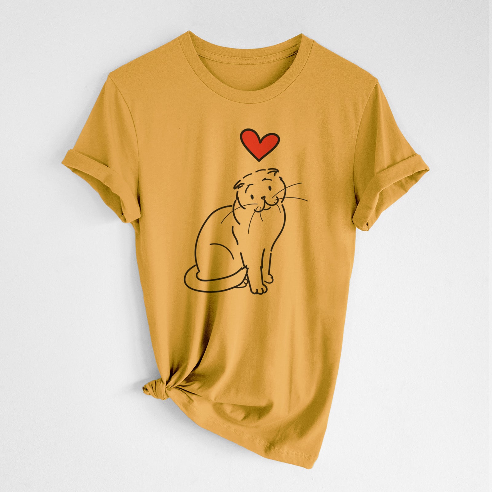 Love Always Scottish Fold Cat - Hank - Unisex Crewneck