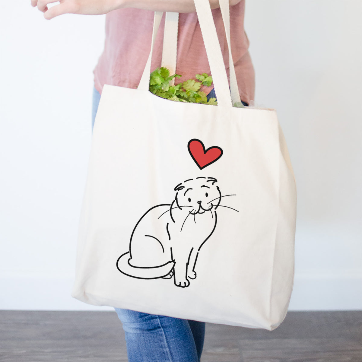 Love Always Scottish Fold Cat - Hank - Tote Bag