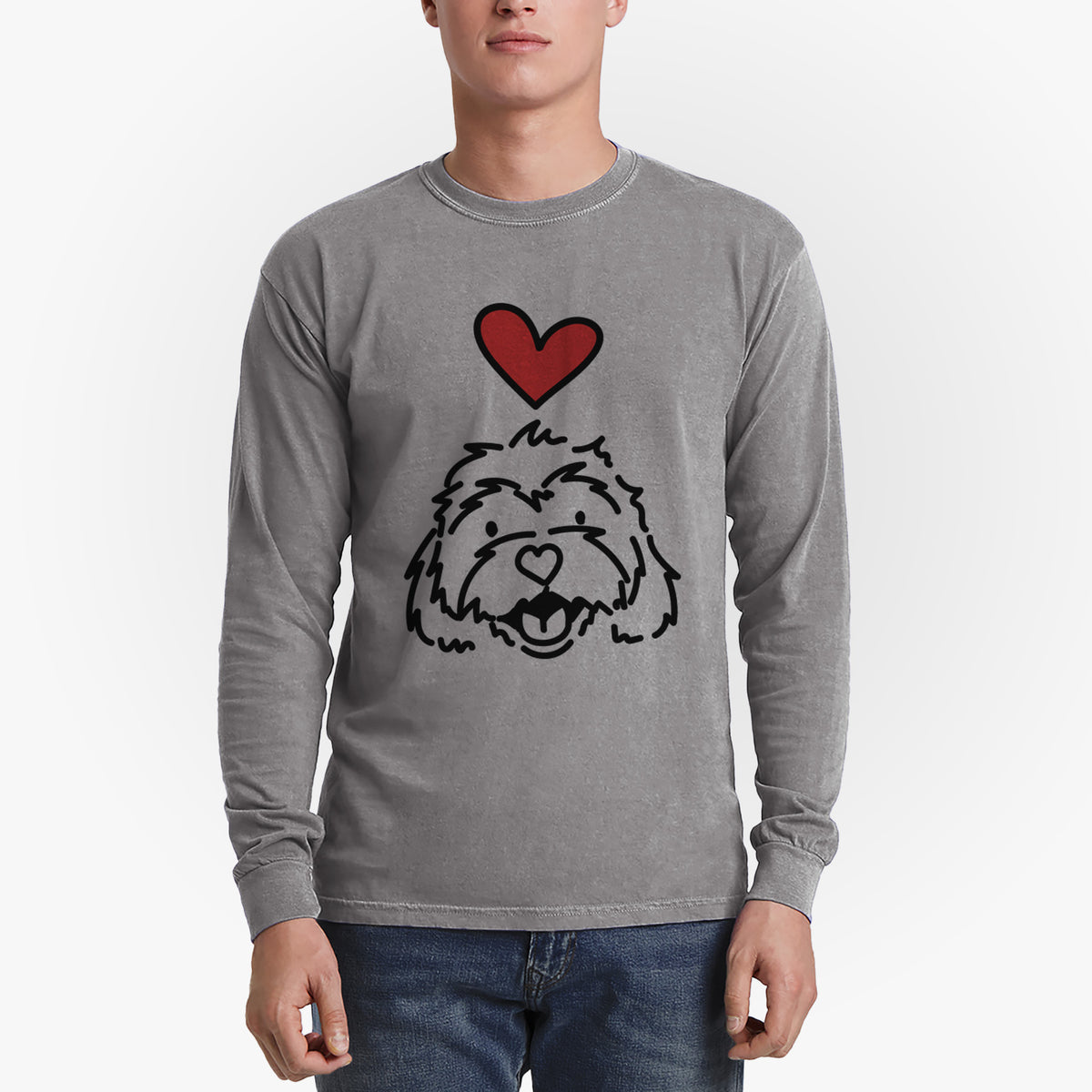 Love Always Cavachon - Harry - Heavyweight 100% Cotton Long Sleeve