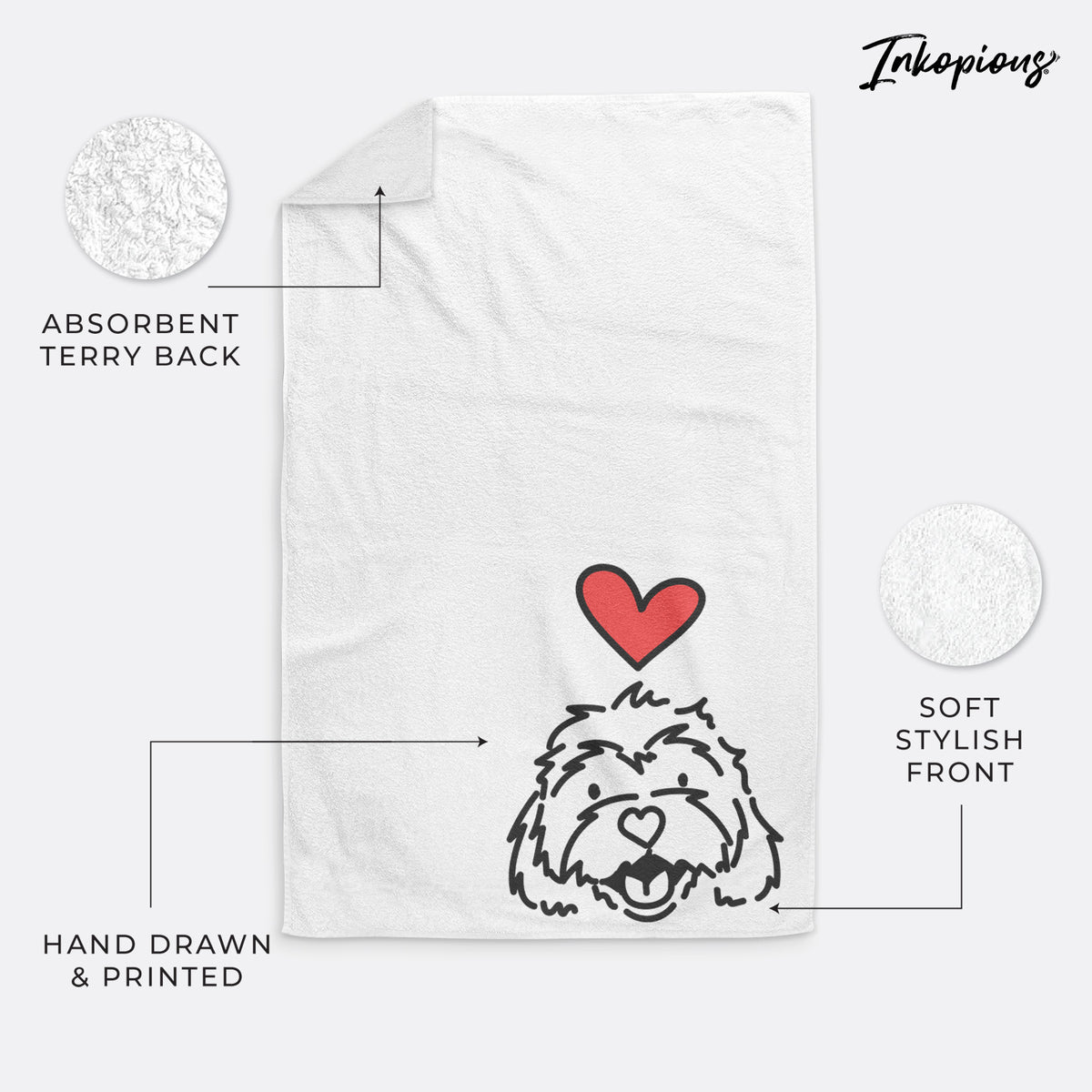 Love Always Cavachon - Harry - Hand Towel