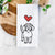 Love Always Wire Dachshund - Henry - Tea Towel