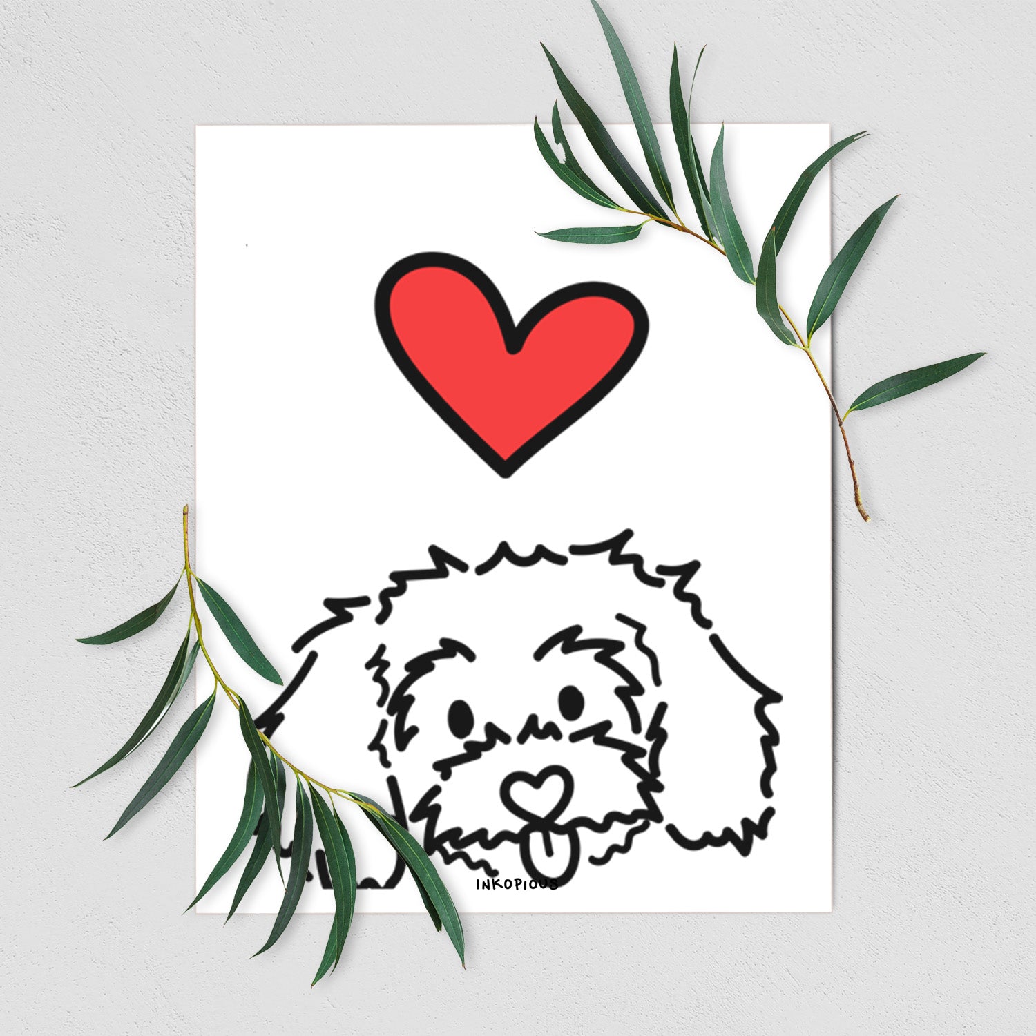 Love Always Maltipoo - Holly Art Print