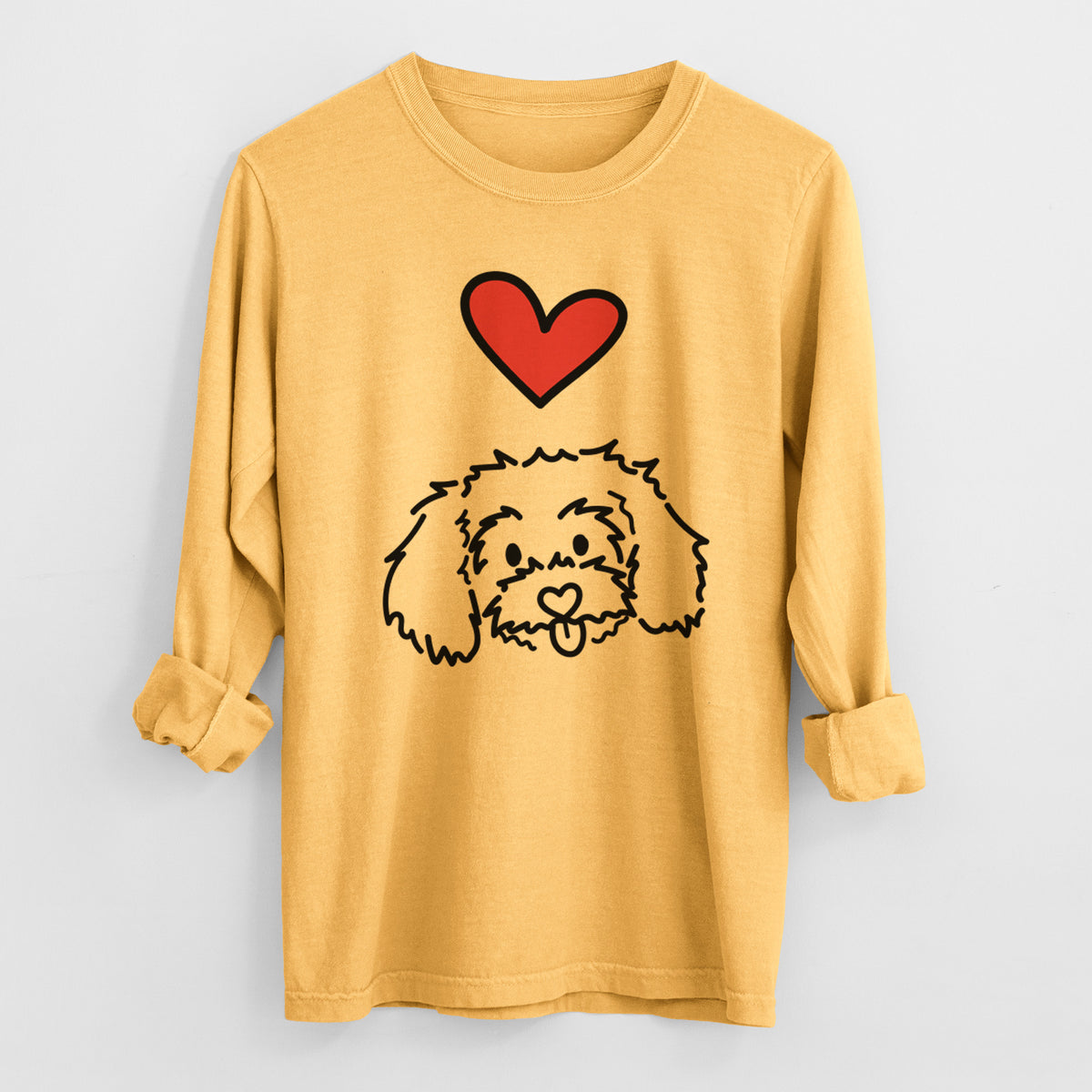 Love Always Maltipoo - Holly - Heavyweight 100% Cotton Long Sleeve