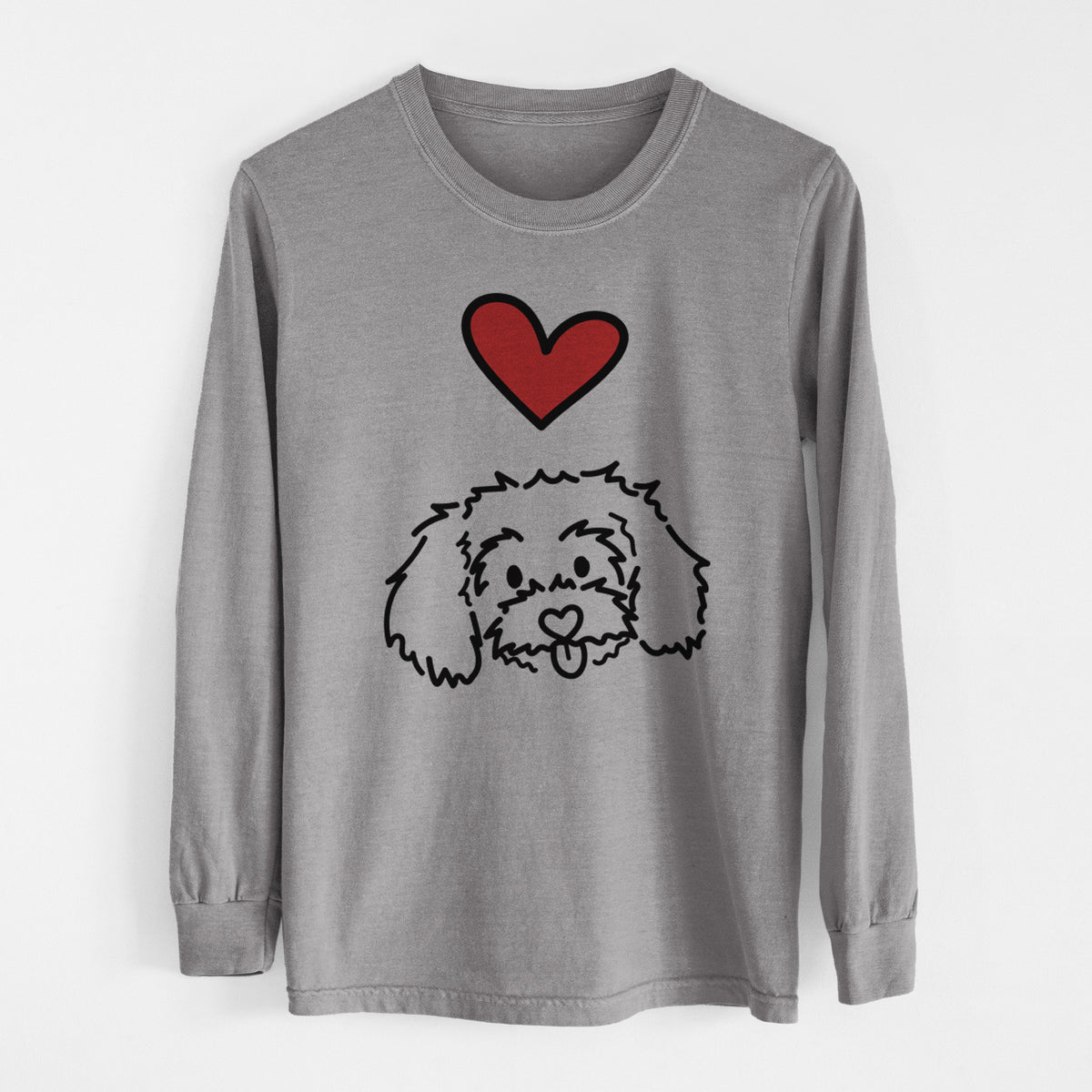 Love Always Maltipoo - Holly - Heavyweight 100% Cotton Long Sleeve