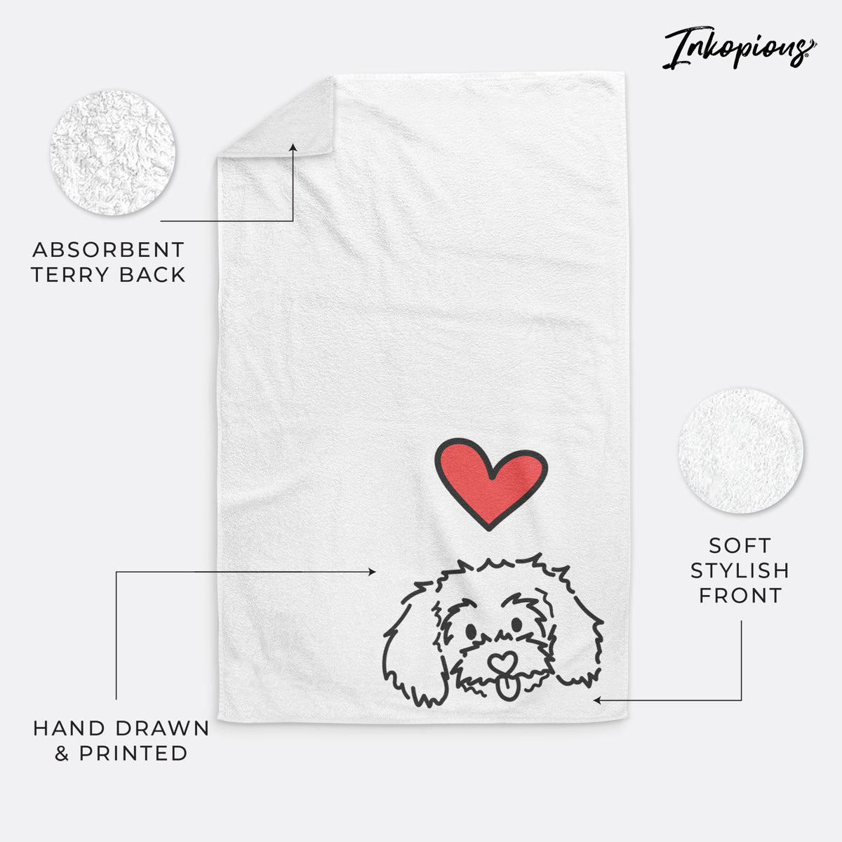 Love Always Maltipoo - Holly - Decorative Hand Towel