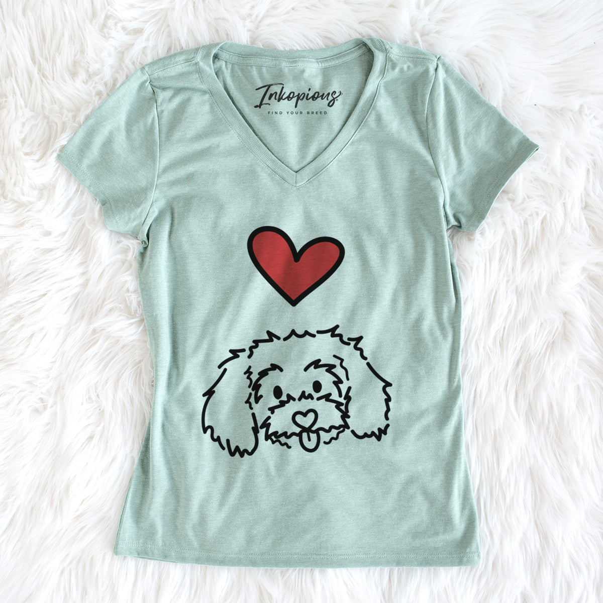 Love Always Maltipoo - Holly - Women&#39;s Perfect V-neck Shirt