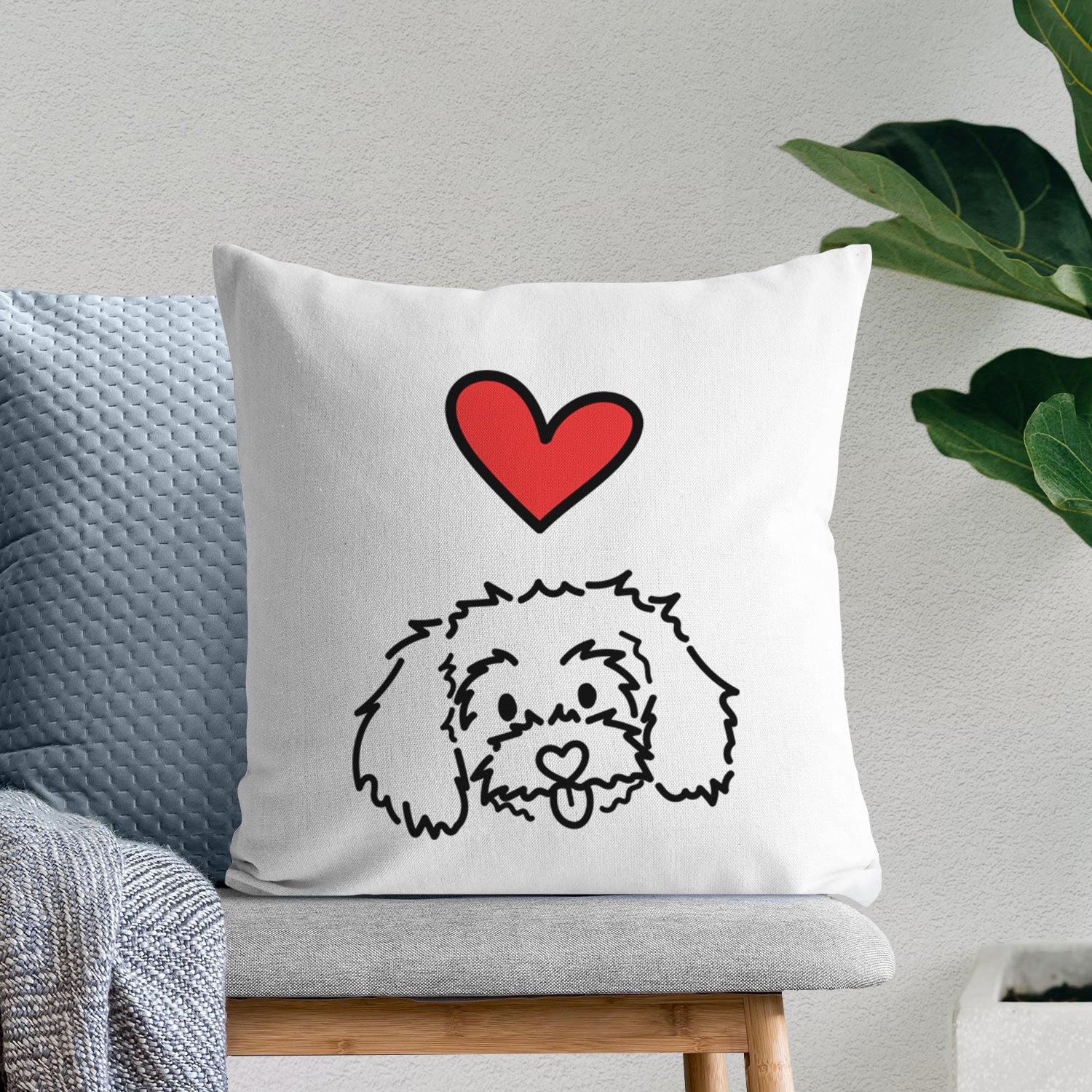 Love Always Maltipoo - Holly -  Throw Pillow Cover
