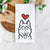 Love Always Siberian Husky - Tea Towel