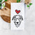 Love Always Irish Wolfhound - Tea Towel