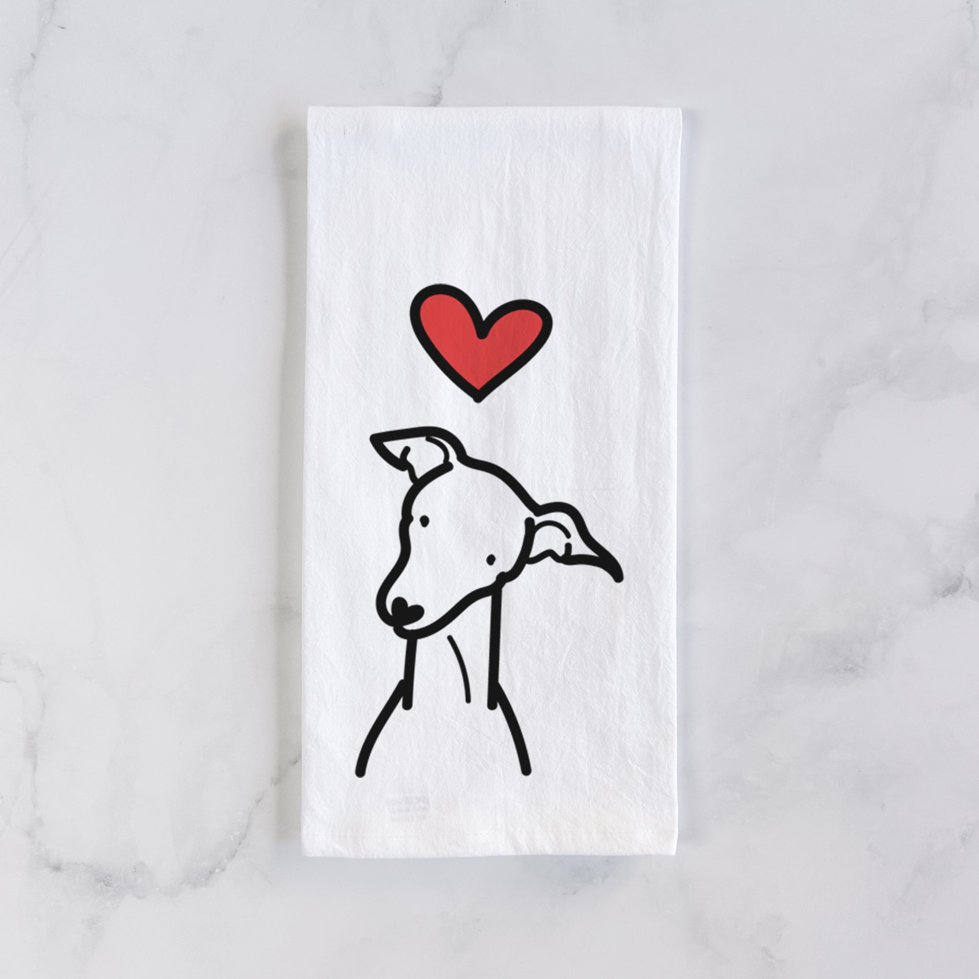 Love Always Italian Greyhound - Tea Towel