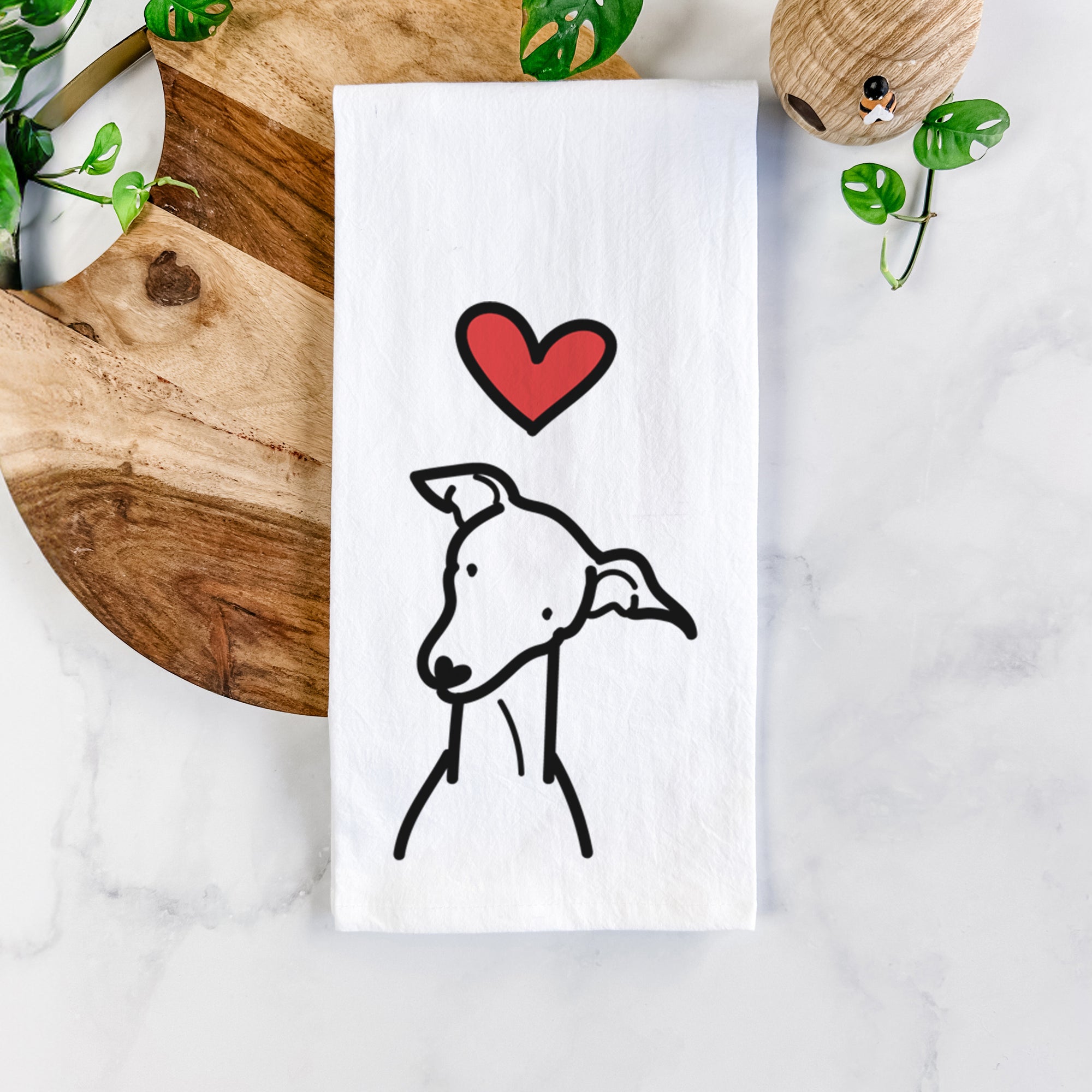 Love Always Italian Greyhound - Tea Towel