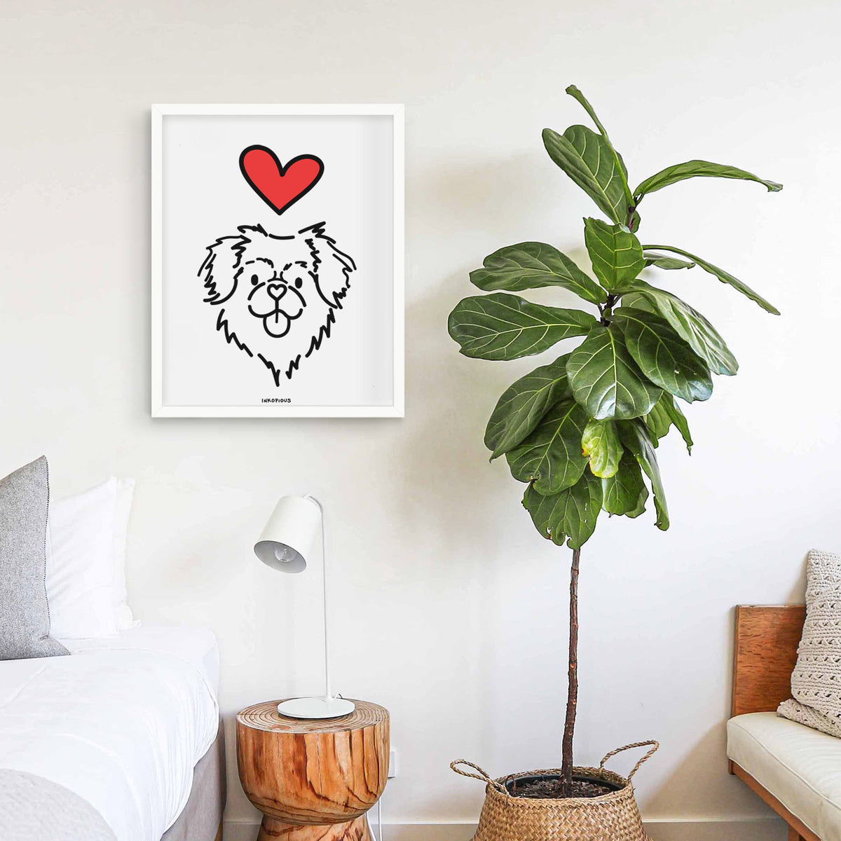 Love Always Tibetan Spaniel - Jiji Art Print