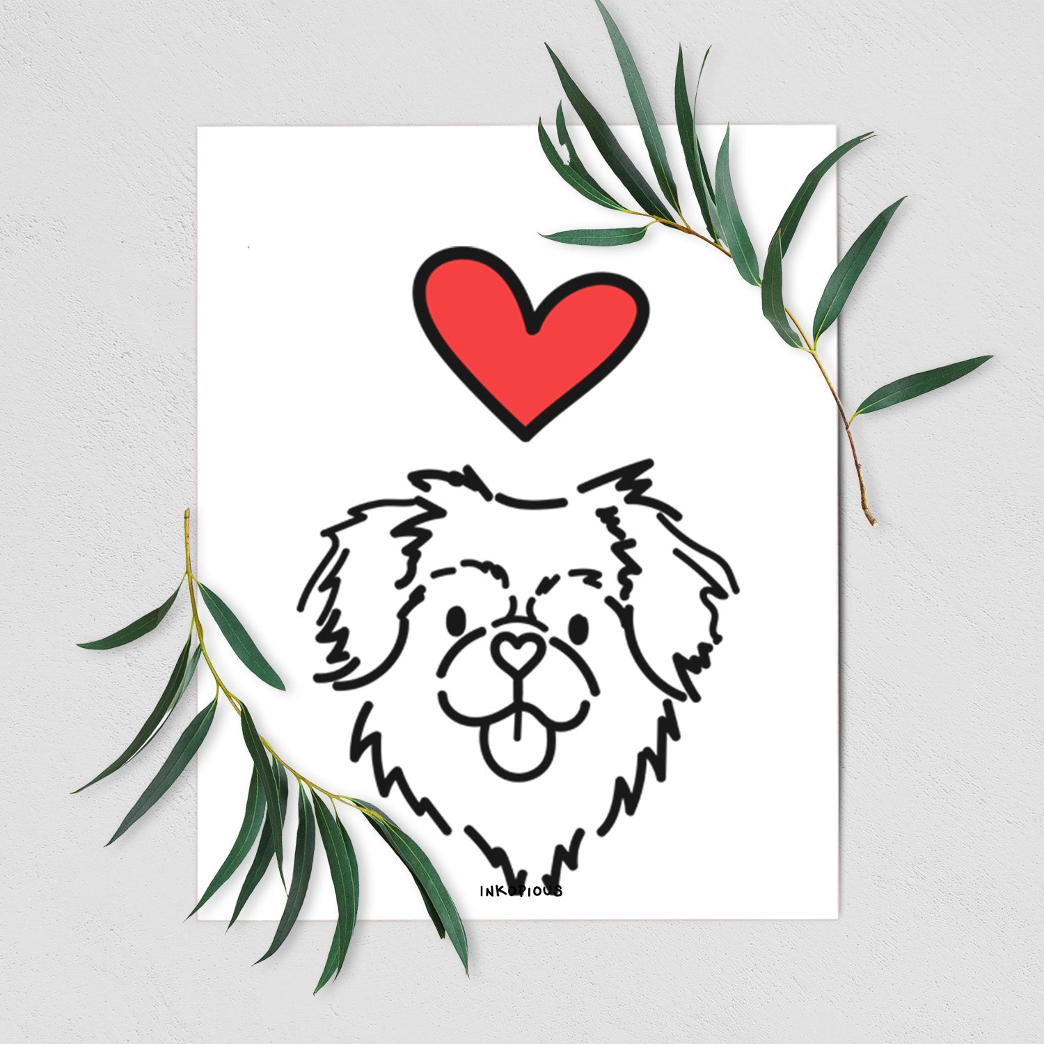 Love Always Tibetan Spaniel - Jiji Art Print
