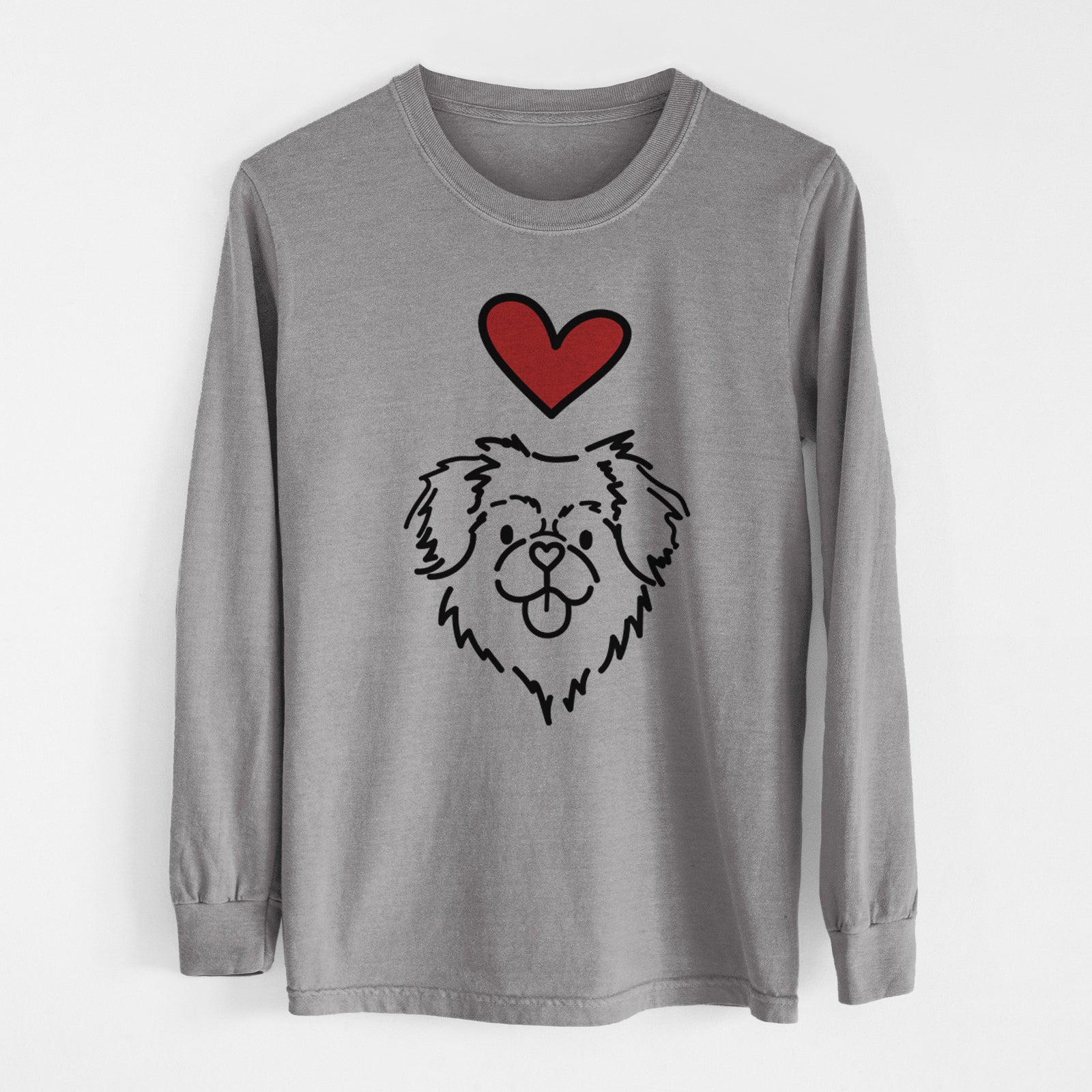 Love Always Tibetan Spaniel - Jiji - Heavyweight 100% Cotton Long Sleeve