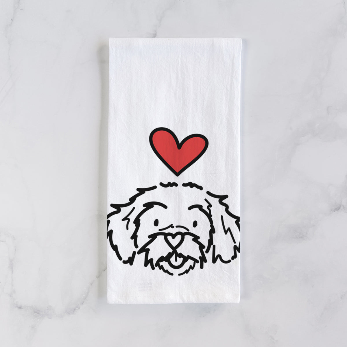 Love Always Peekapoo - Jo Jo - Tea Towel