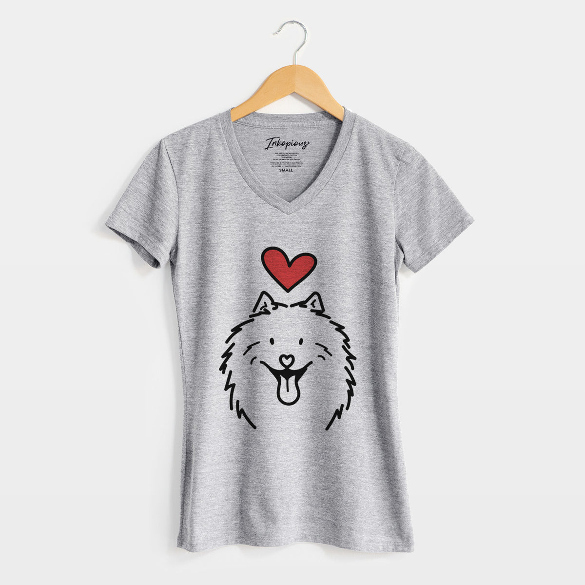 Love Always Samoyed - Johnny - Women's Perfect V-neck Shirt