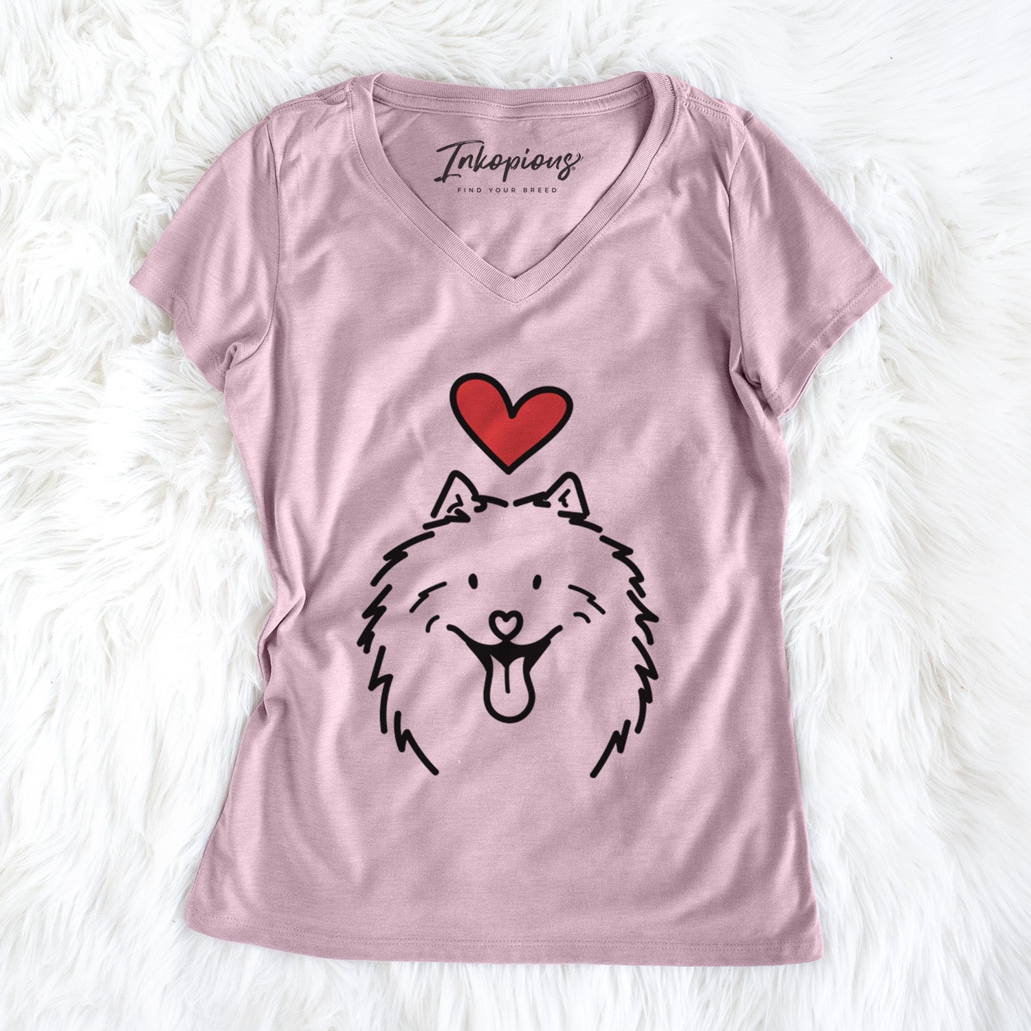Love Always Samoyed - Johnny - Women's Perfect V-neck Shirt