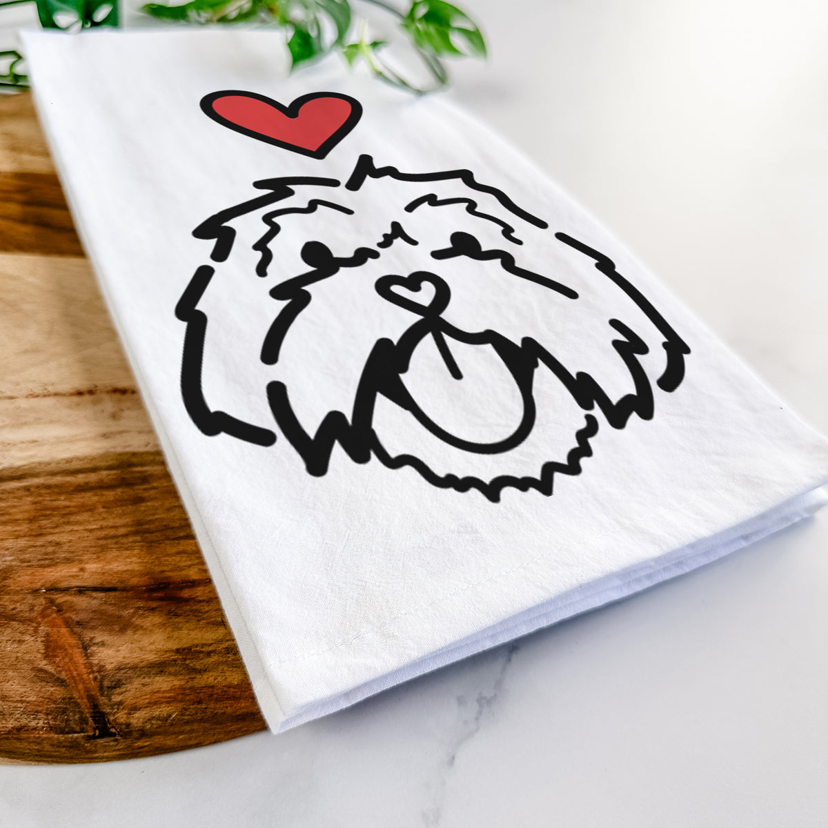 Love Always Lhasa Apso - Keia - Tea Towel