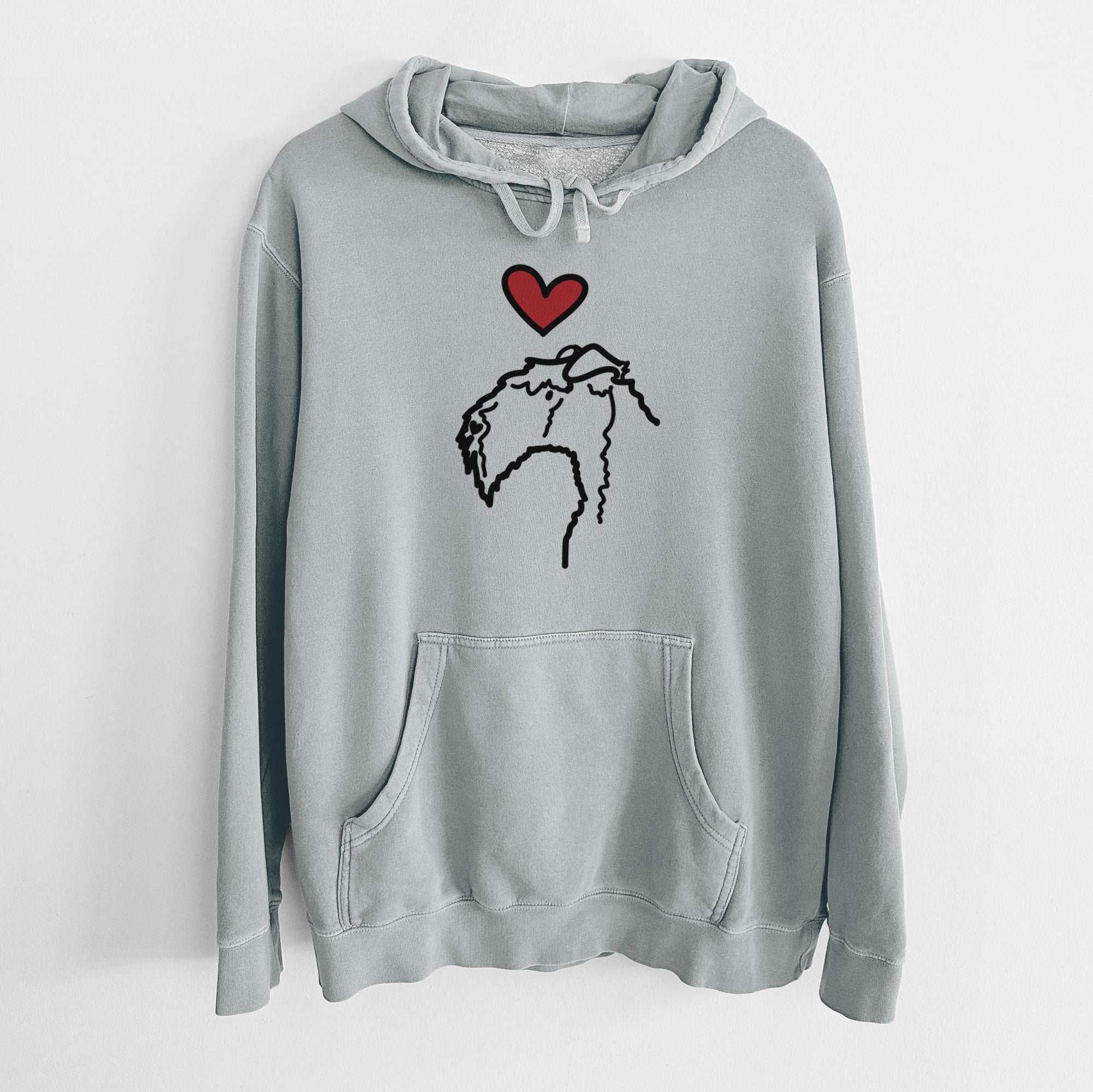 Love Always Kerry Blue Terrier - Unisex Pigment Dyed Hoodie