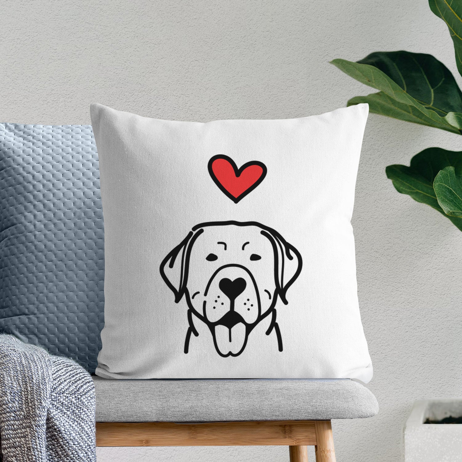 Love Always Labrador Retriever - Throw Pillow Cover