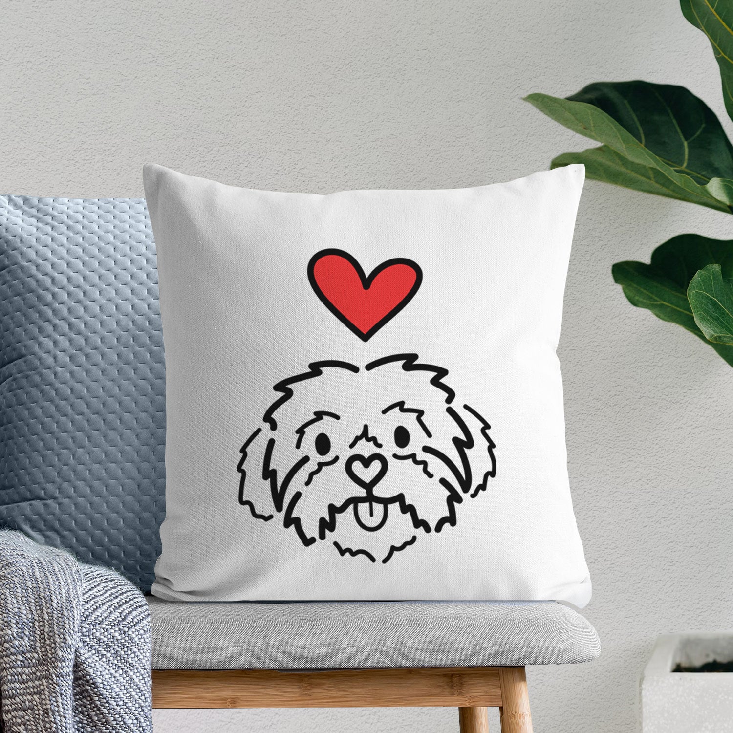Love Always Shih Tzu - Leo -  Throw Pillow Cover