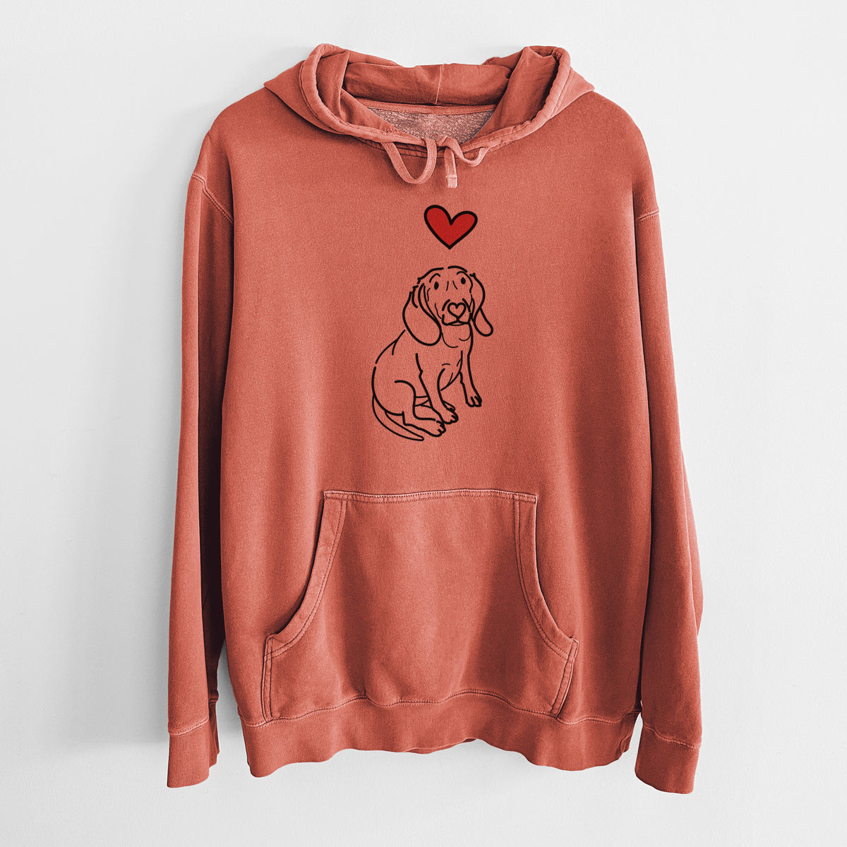 Love Always Beagle - Lilly - Unisex Pigment Dyed Hoodie