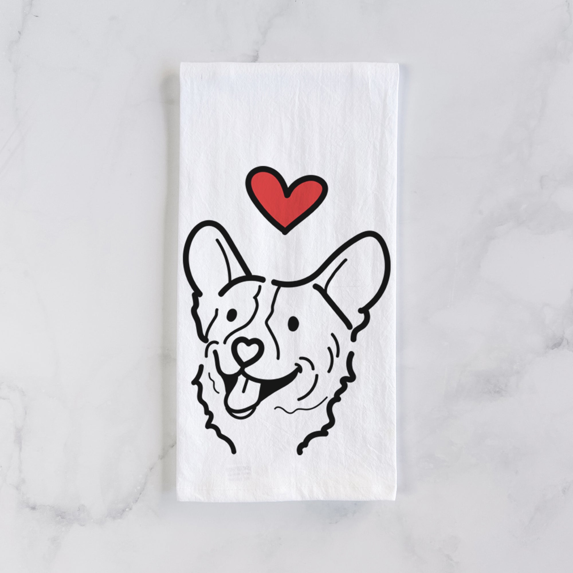 Love Always Corgi - Lily - Tea Towel