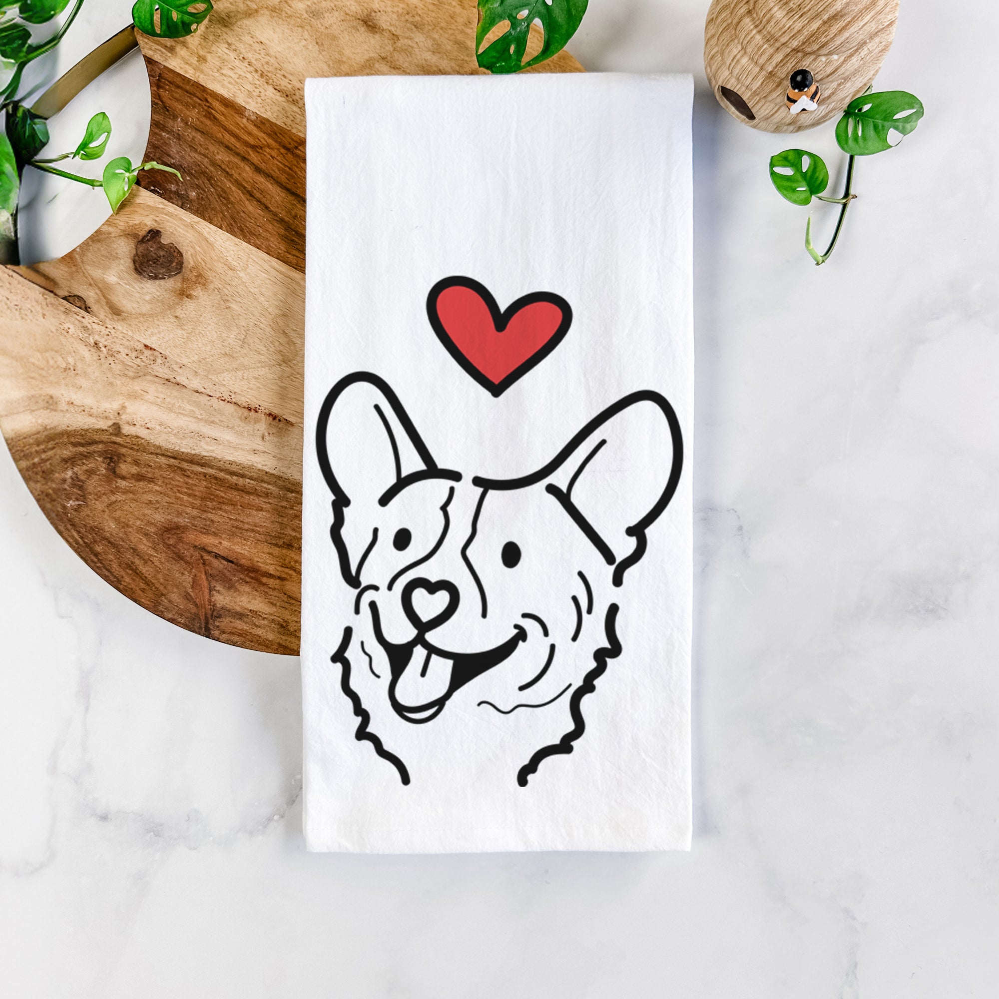 Love Always Corgi - Lily - Tea Towel