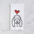 Love Always Coton de Tulear - Louie - Tea Towel