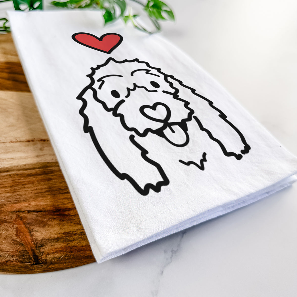 Love Always Coton de Tulear - Louie - Tea Towel