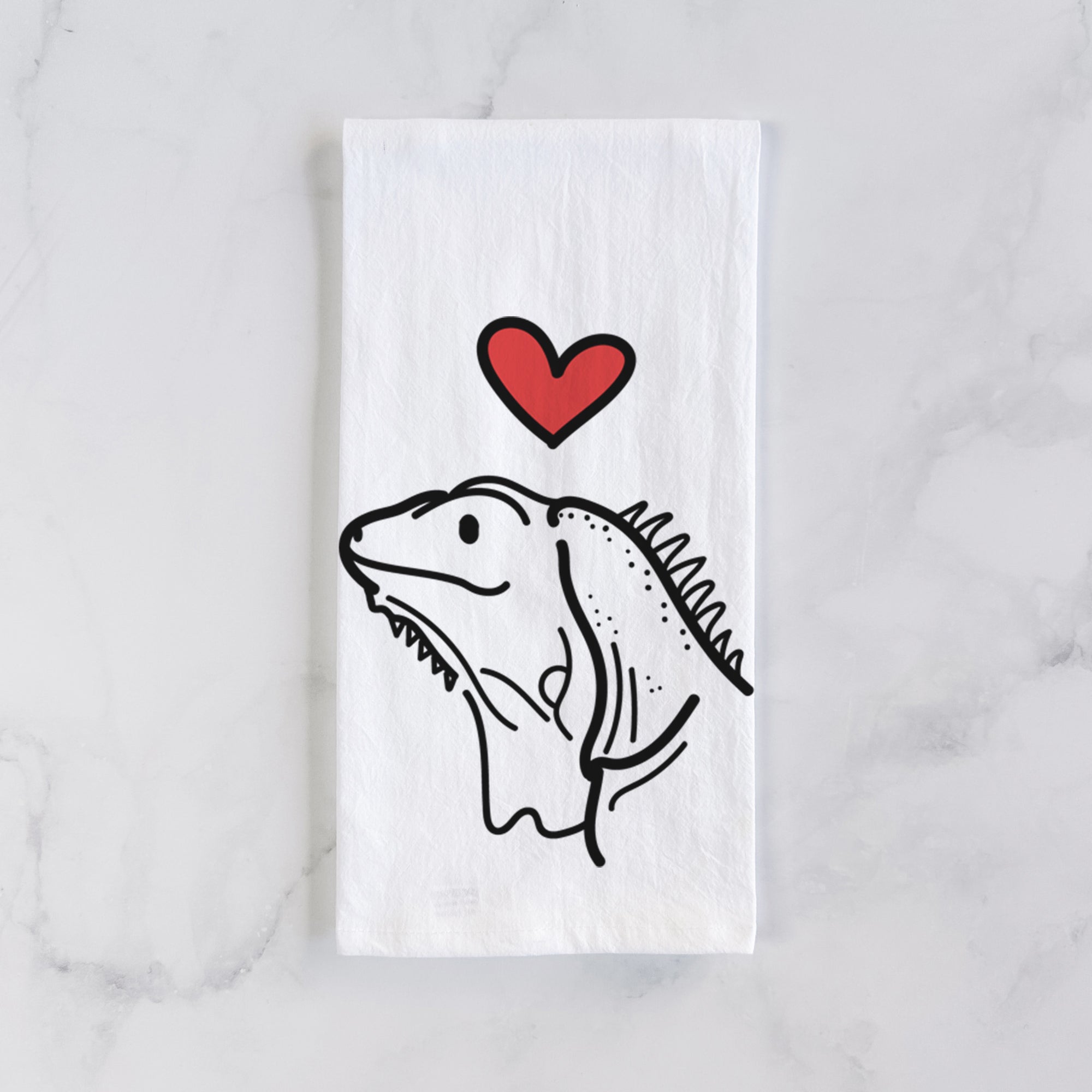 Love Always Iguana - Louie - Tea Towel