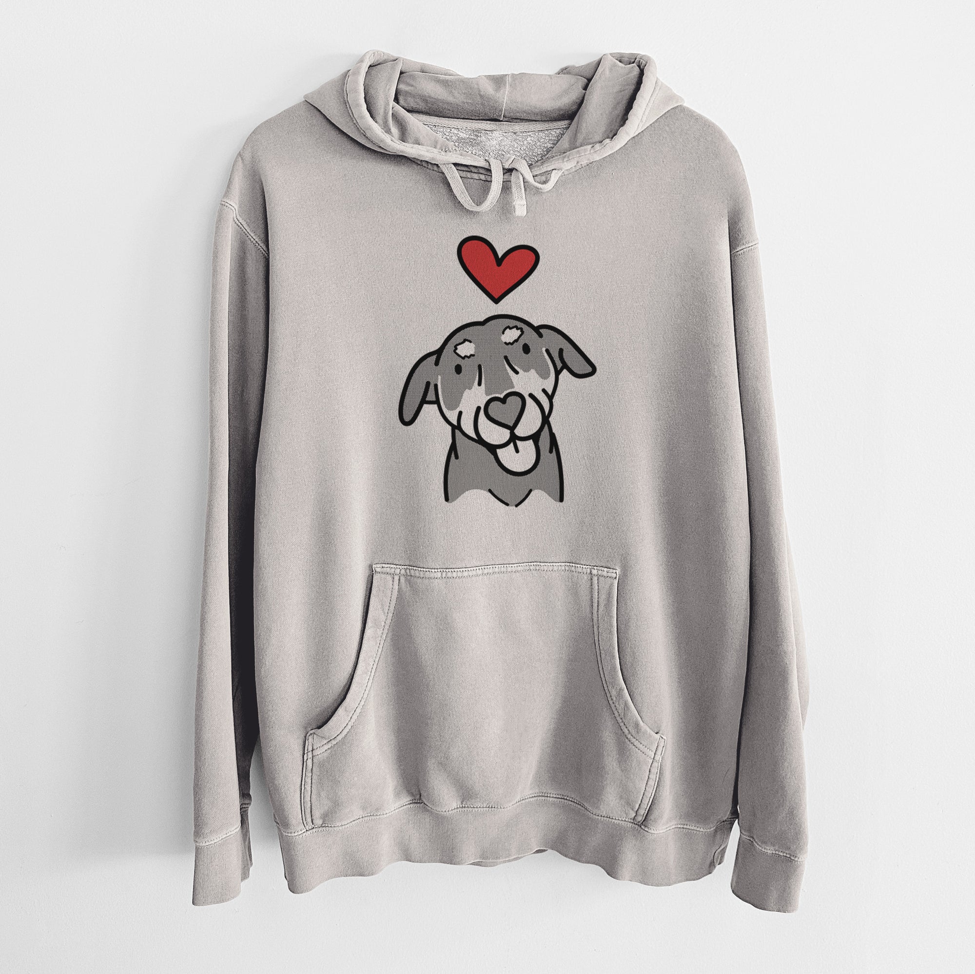 Love Always Mixed Breed - Lousia - Unisex Pigment Dyed Hoodie