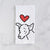 Love Always Mixed Breed - Lucky - Tea Towel