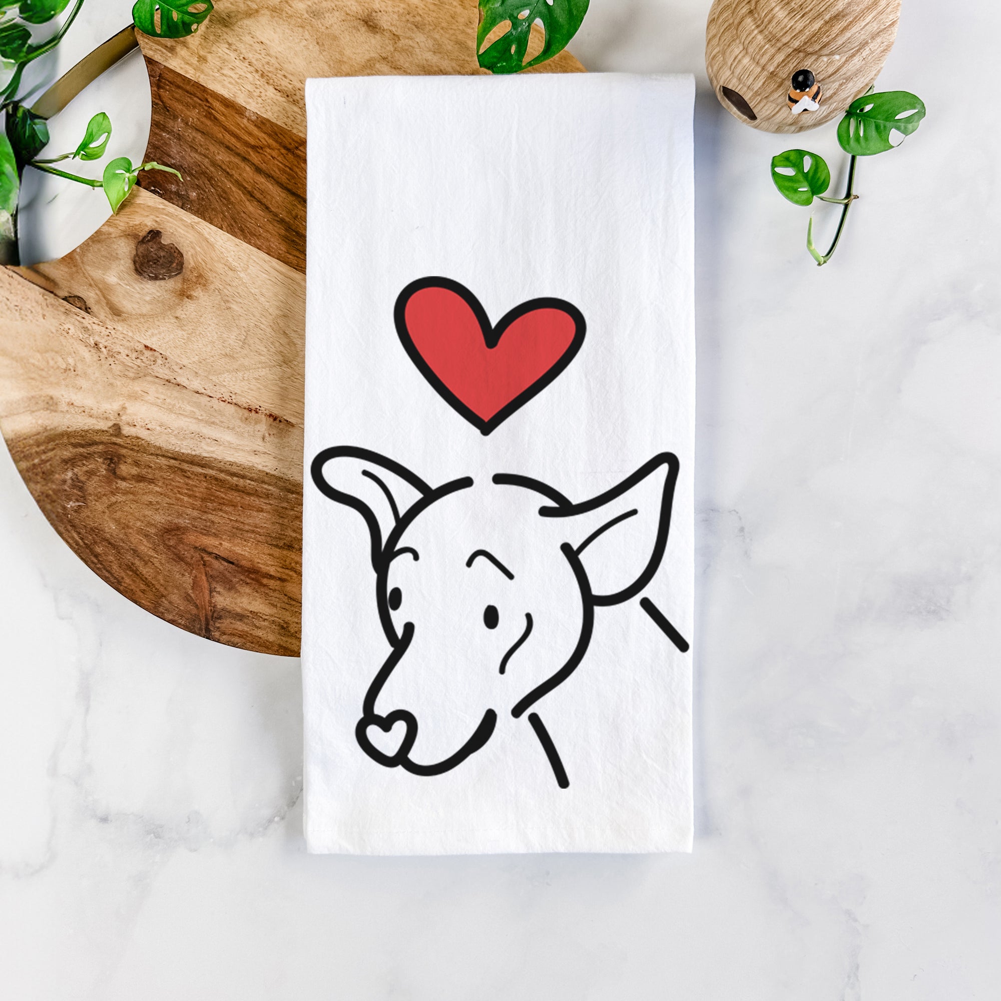 Love Always Mixed Breed - Lucky - Tea Towel