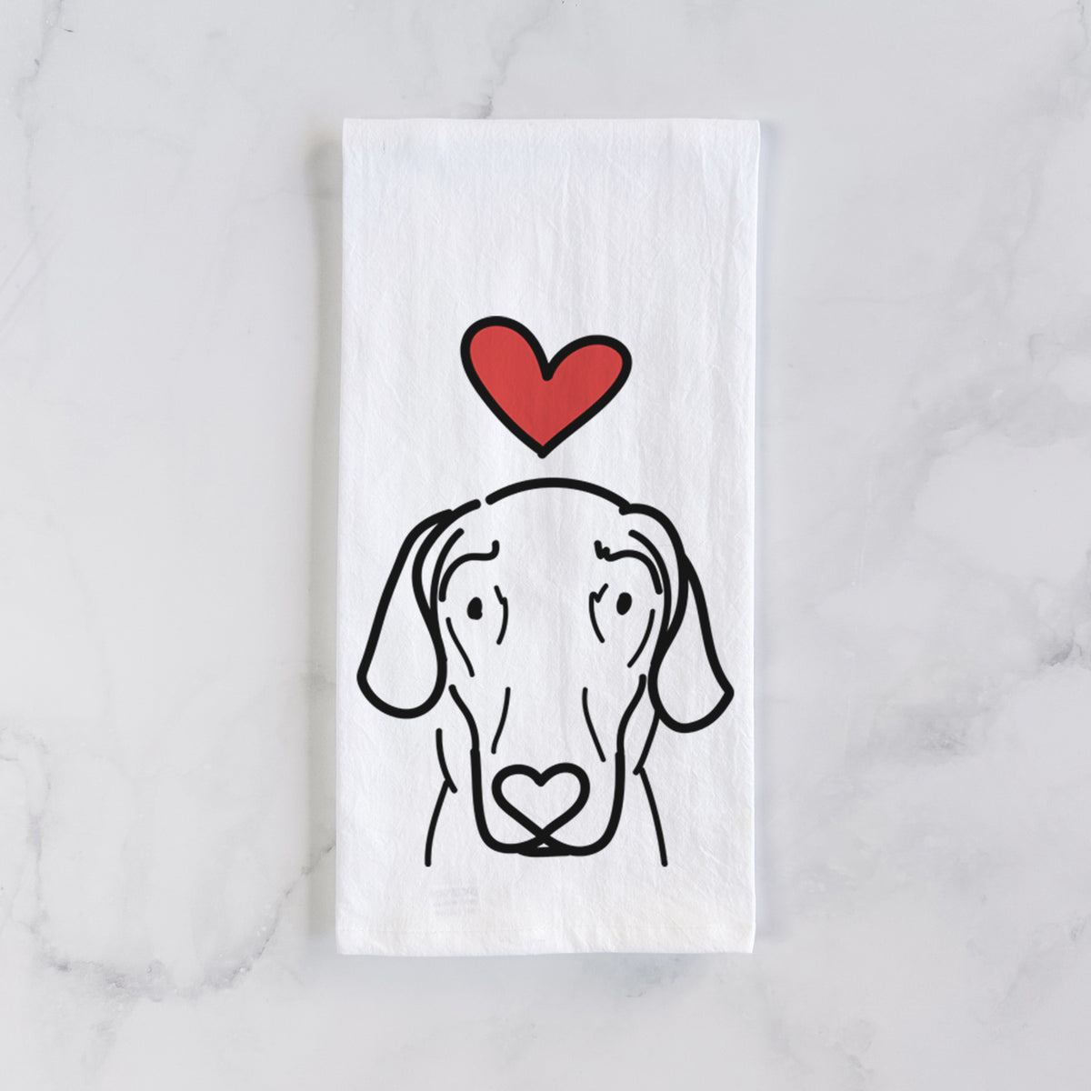 Love Always Great Dane - Lucy - Tea Towel