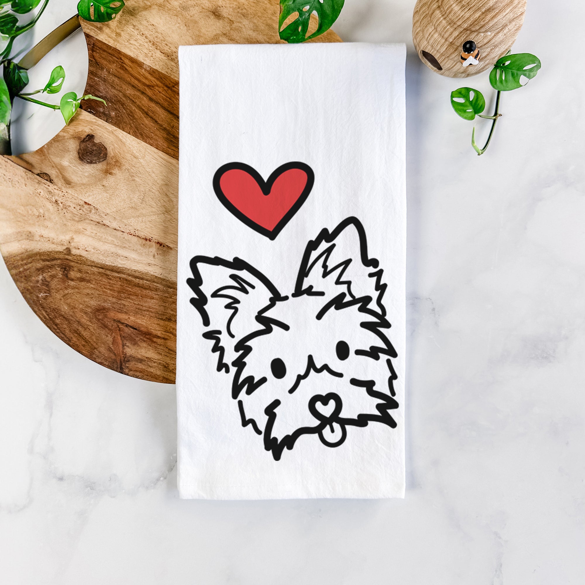 Love Always Yorkshire Terrier - Luna - Tea Towel