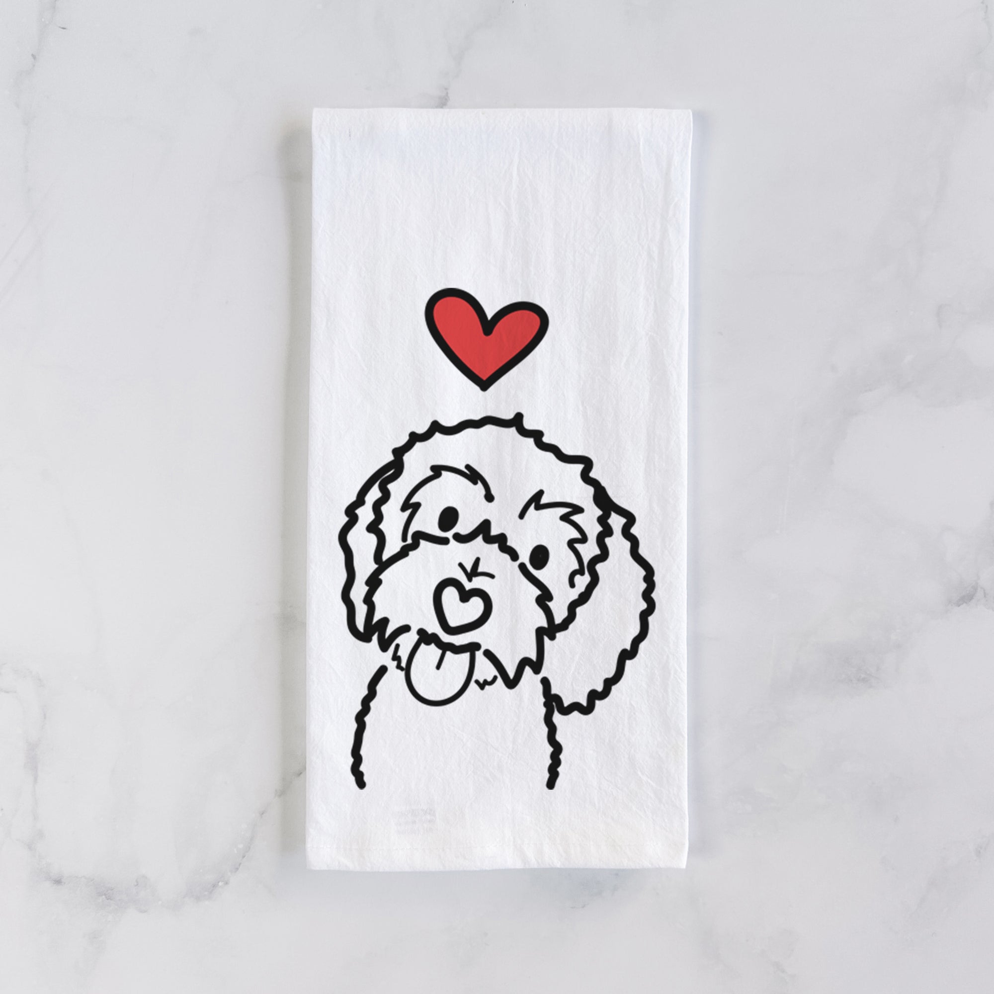 Love Always Bernedoodle - Mabel - Tea Towel