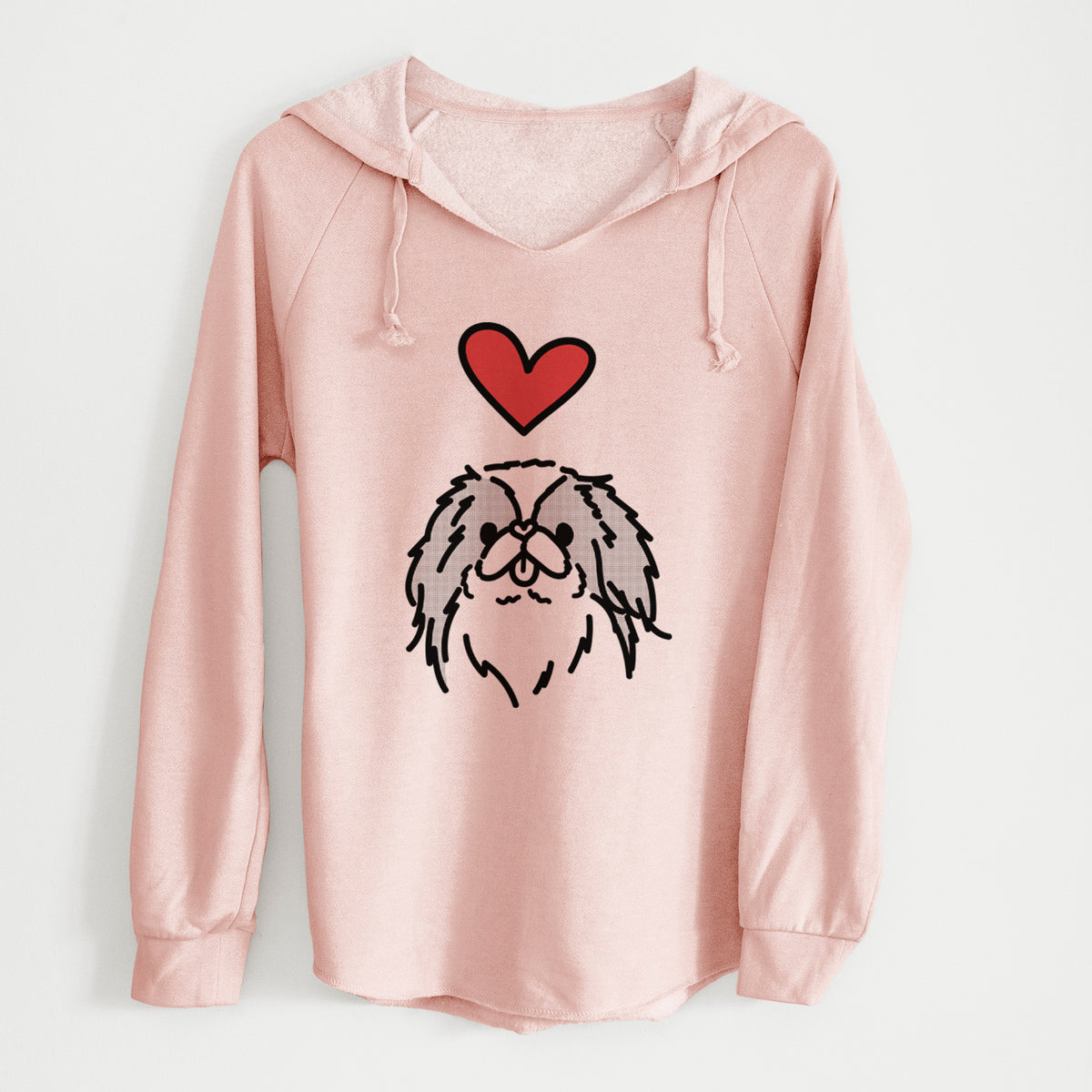 Love Always Japanese Chin - Macha - Cali Wave Hooded Sweatshirt