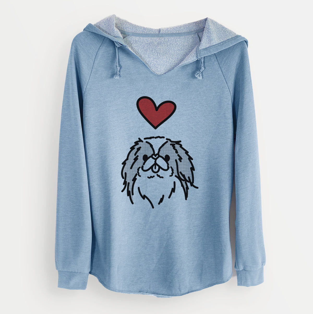 Love Always Japanese Chin - Macha - Cali Wave Hooded Sweatshirt