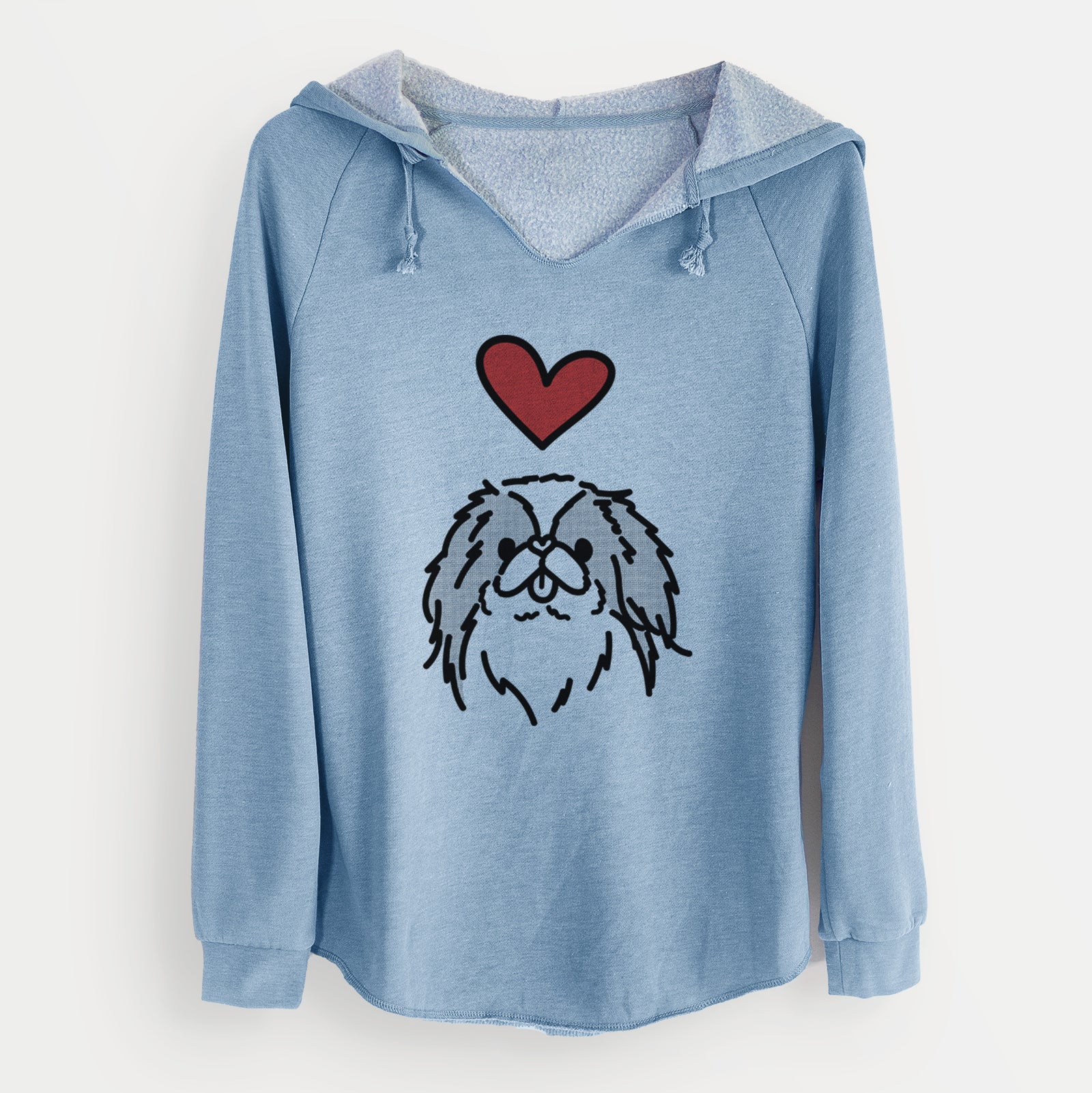 Love Always Japanese Chin - Macha - Cali Wave Hooded Sweatshirt