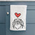 Love Always Japanese Chin - Macha - Decorative Hand Towel