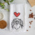 Love Always Japanese Chin - Macha - Decorative Hand Towel