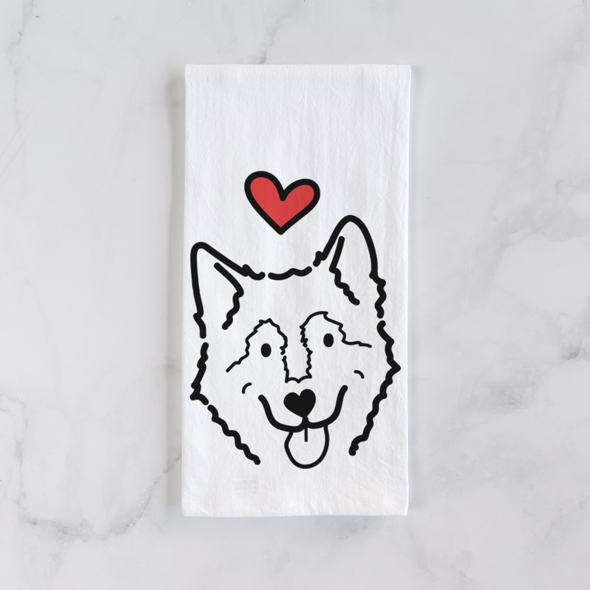 Love Always Alaskan Malamute - Max - Tea Towel