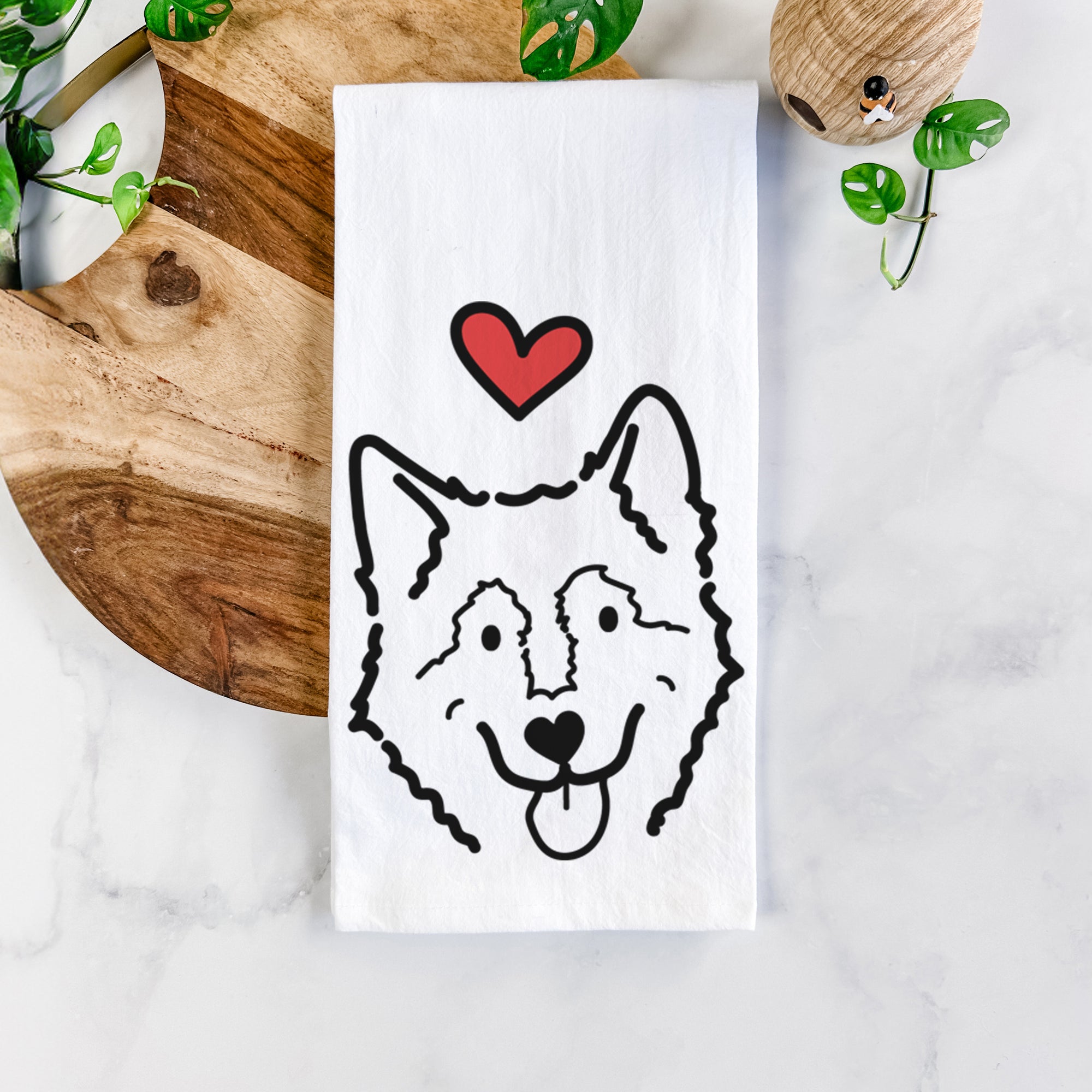 Love Always Alaskan Malamute - Max - Tea Towel