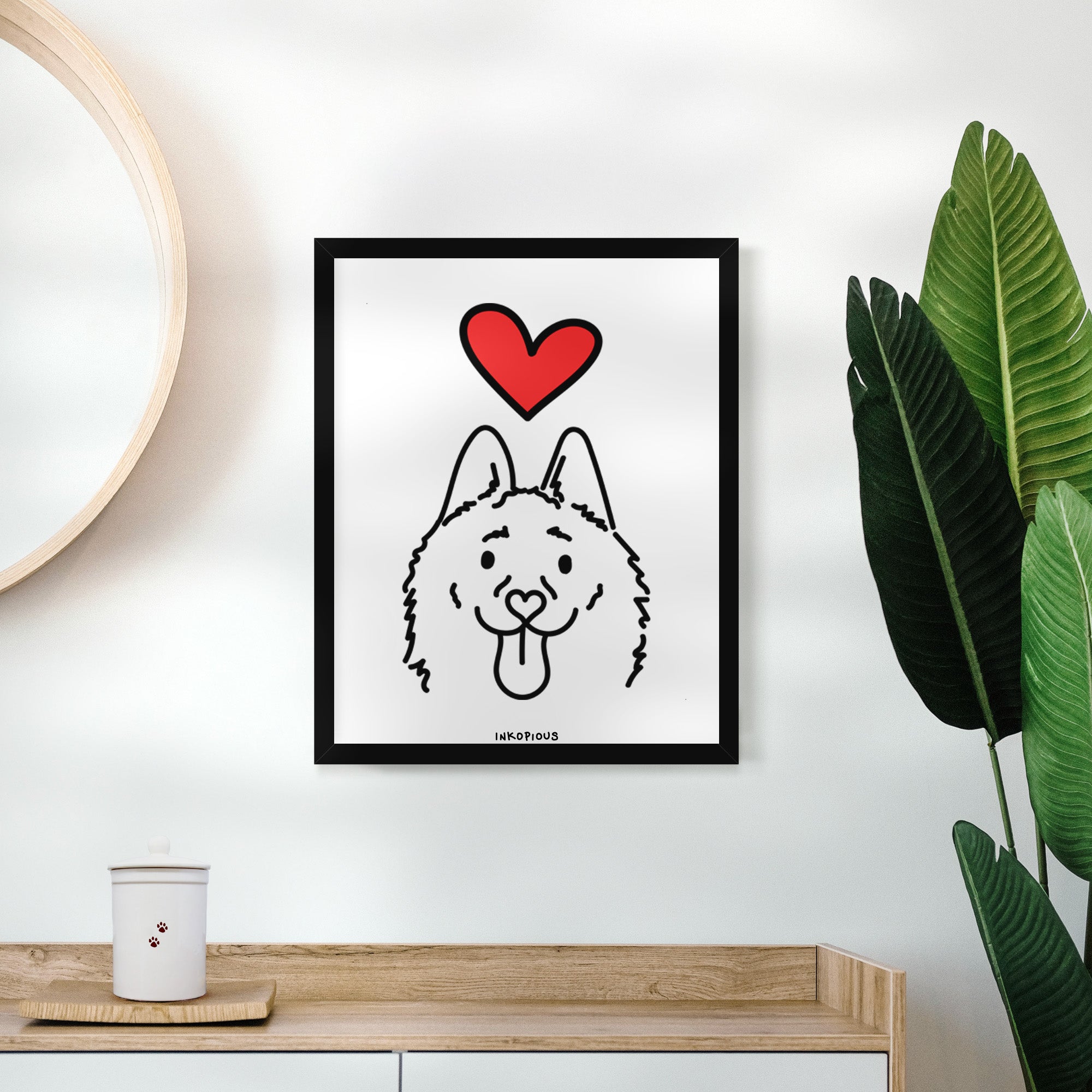 Love Always Schipperke - Meeko Art Print