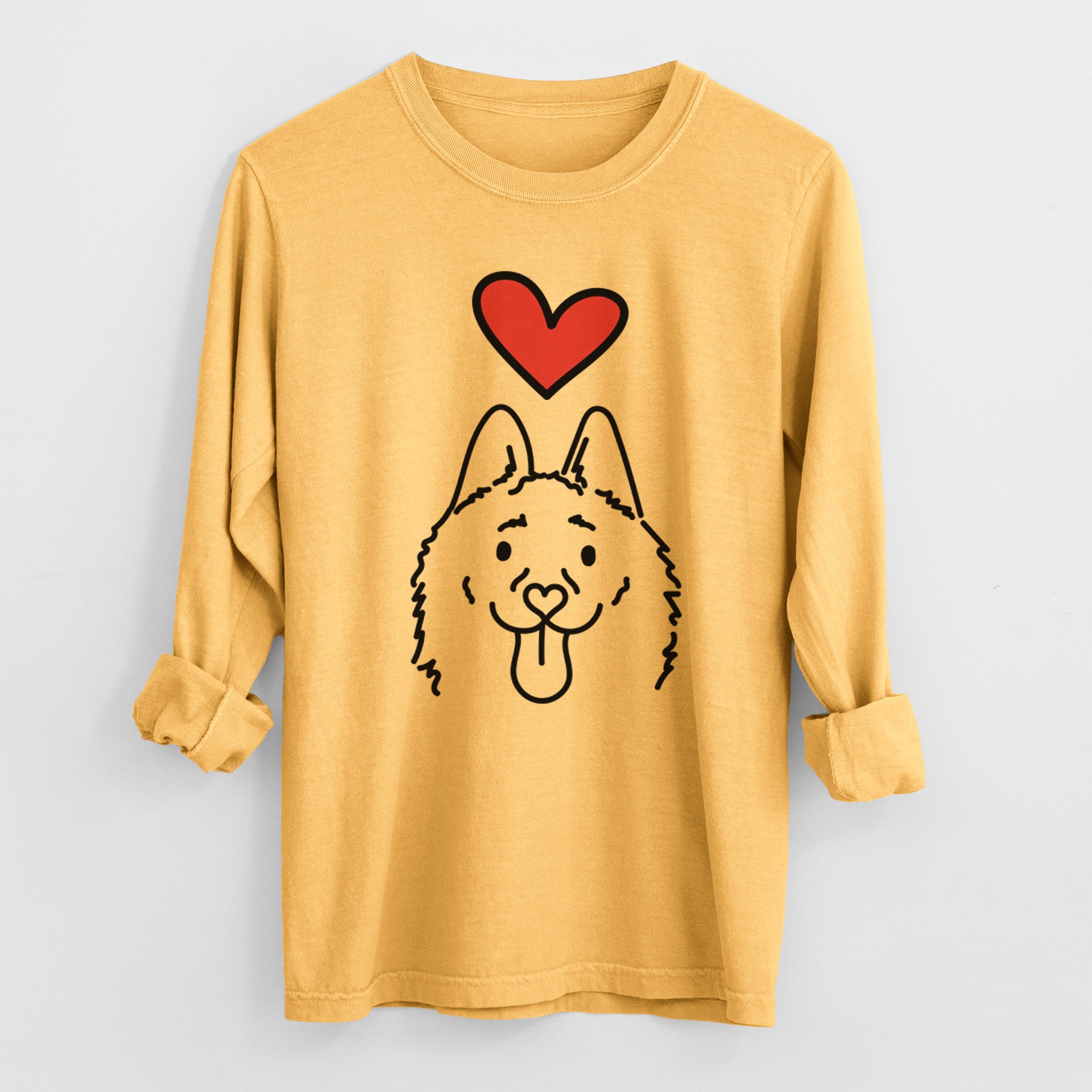 Love Always Schipperke - Meeko - Heavyweight 100% Cotton Long Sleeve