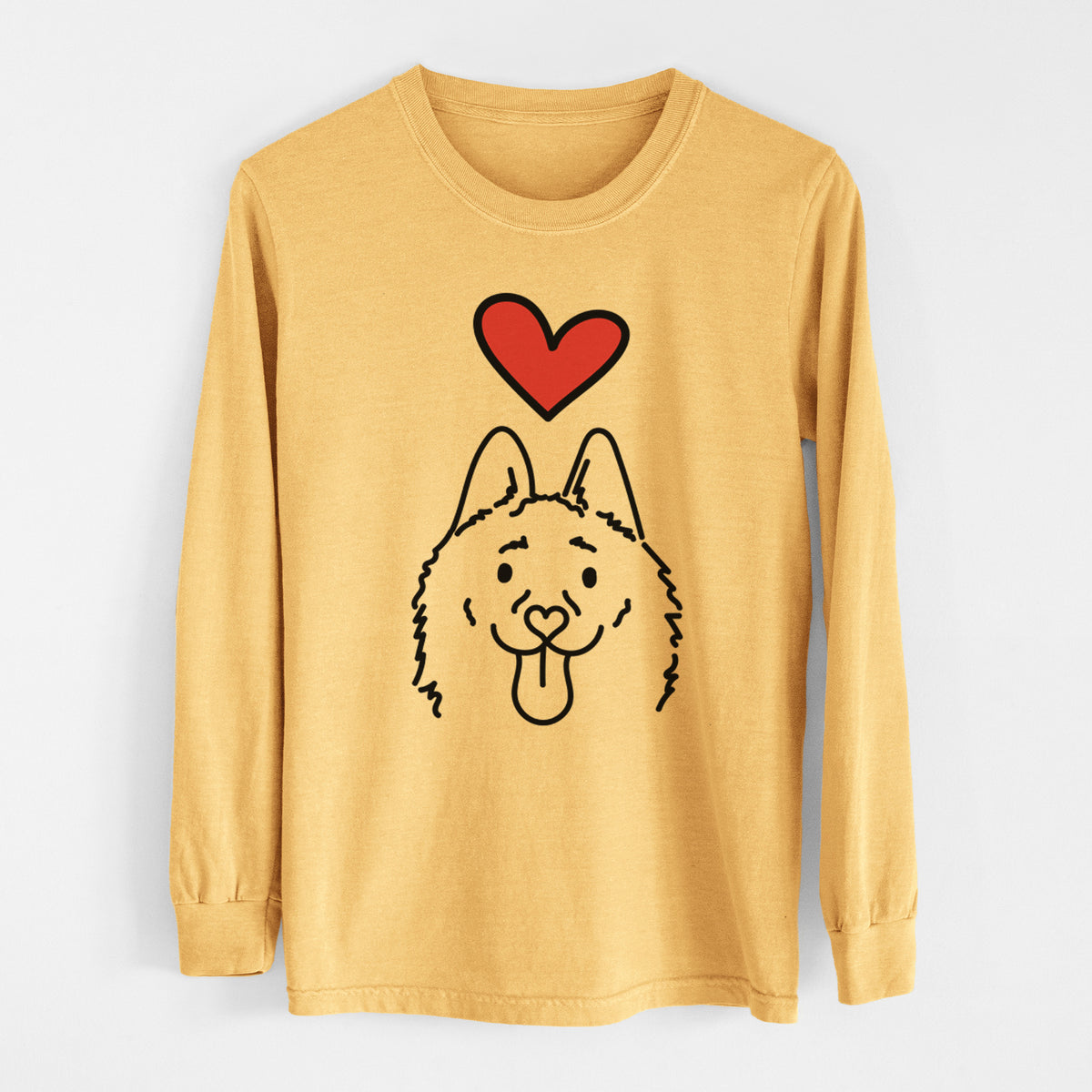 Love Always Schipperke - Meeko - Heavyweight 100% Cotton Long Sleeve