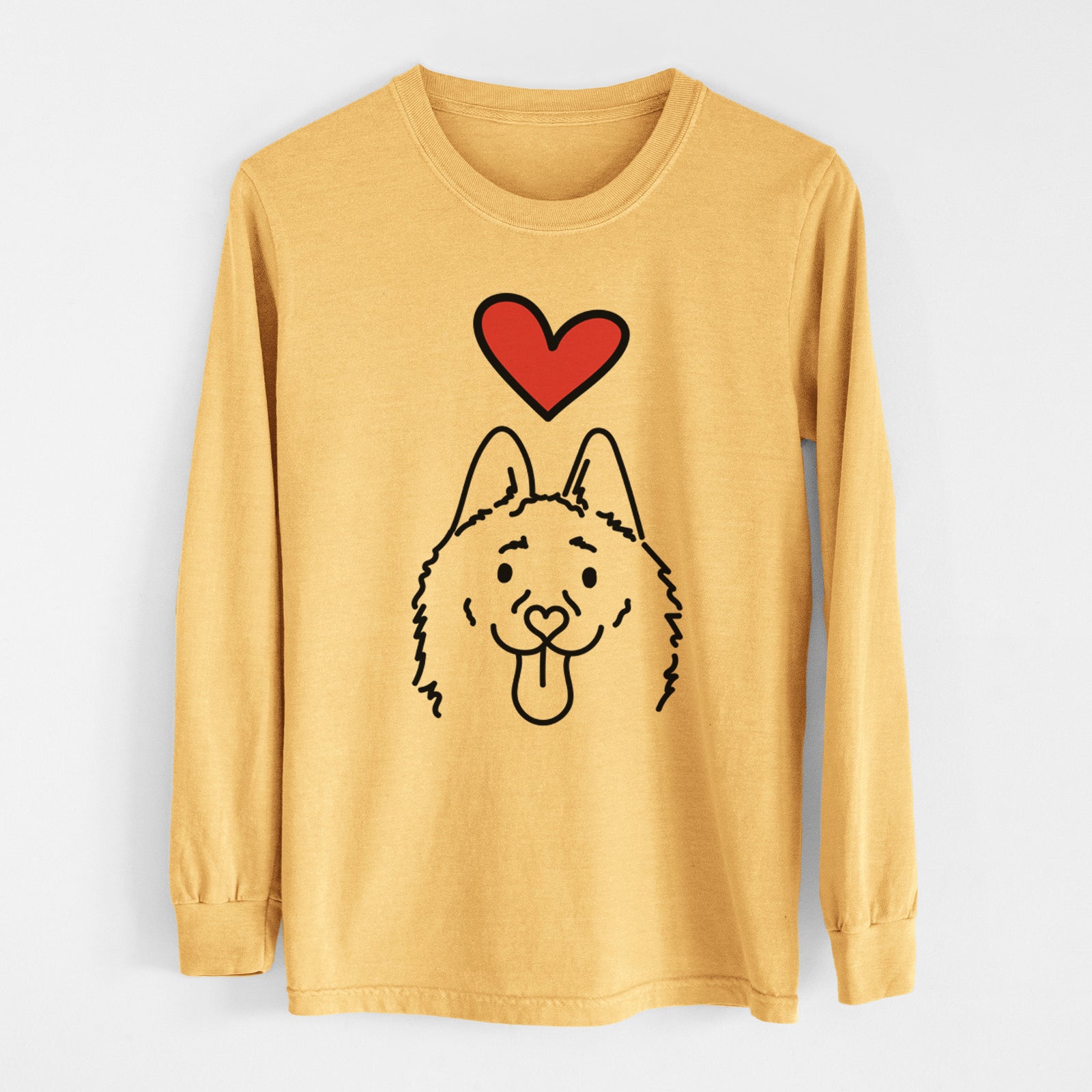 Love Always Schipperke - Meeko - Heavyweight 100% Cotton Long Sleeve