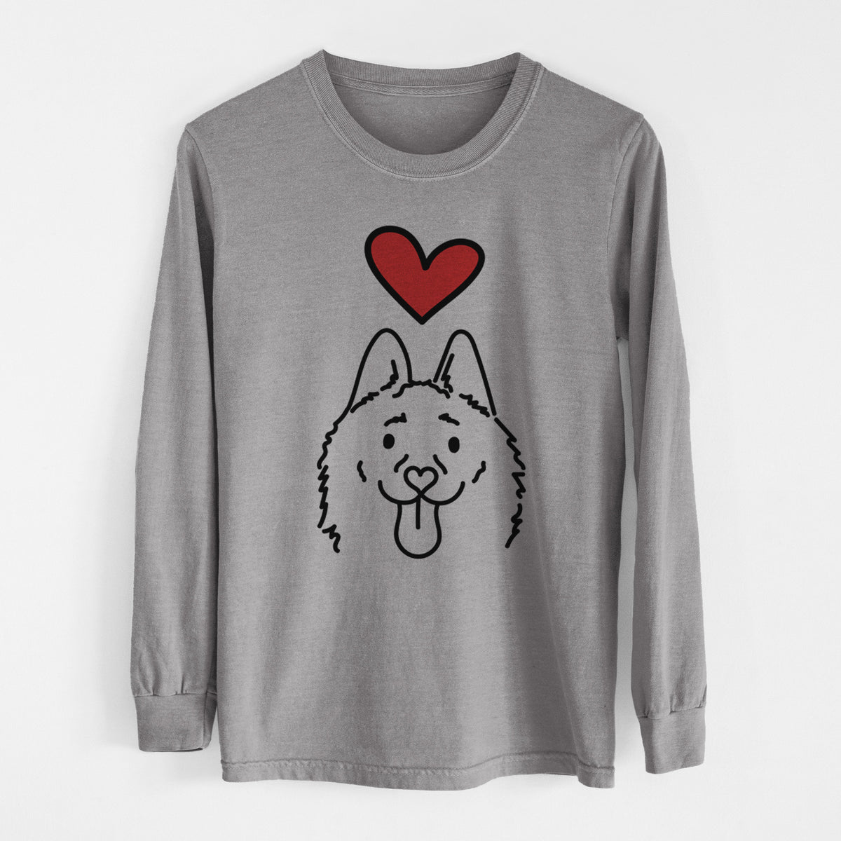 Love Always Schipperke - Meeko - Heavyweight 100% Cotton Long Sleeve