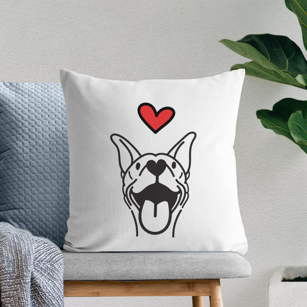 Love Always Basenji - Merlin -  Throw Pillow Cover